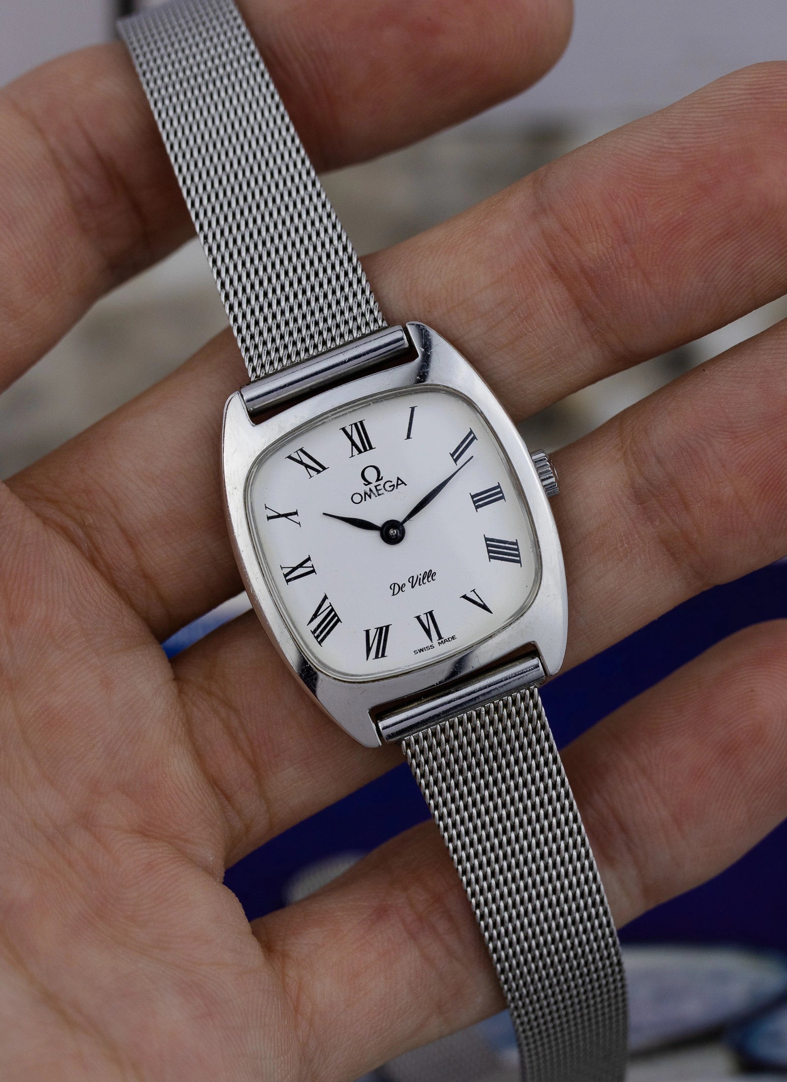 1979 Lady Omega De Ville Mesh Bracelet 511.0531 cal. 625 Serviced