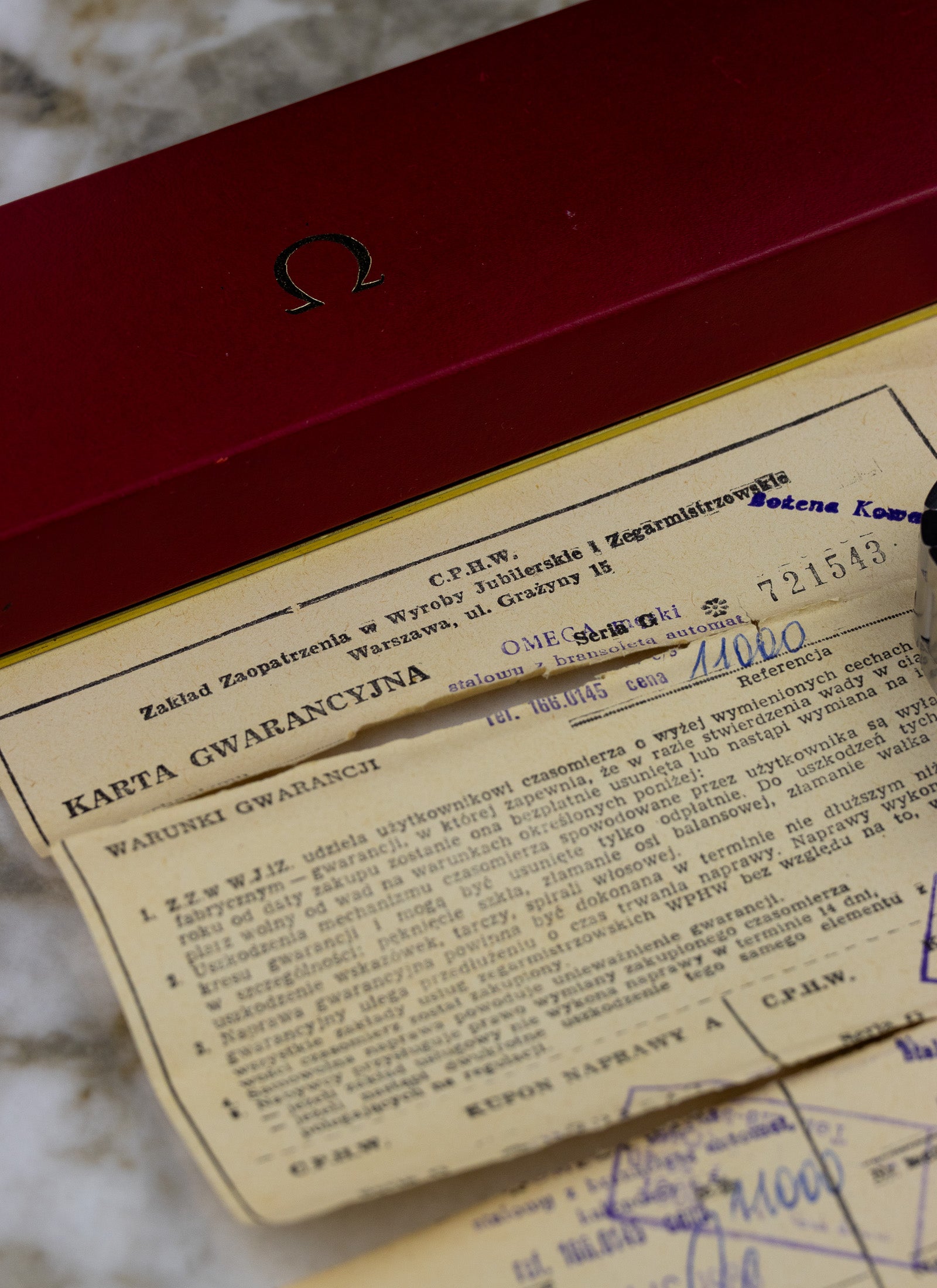 1970s Omega De Ville Dynamic 166.0145 cal. 565 Polski Full Set