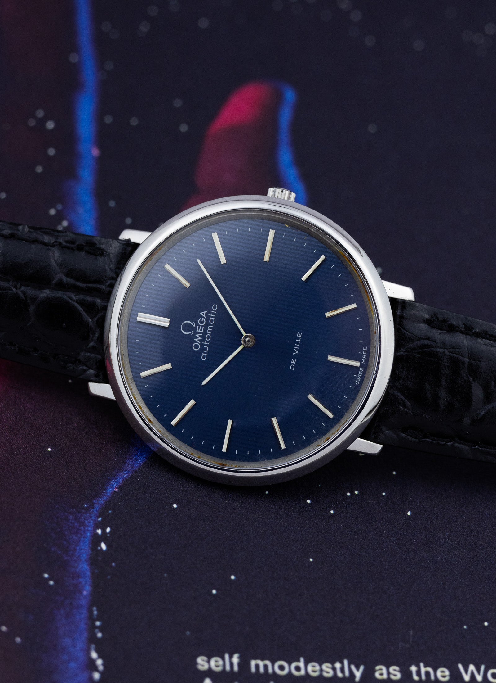 1968 Omega De Ville Blue Tapestry Dial 151.0039 cal. 711