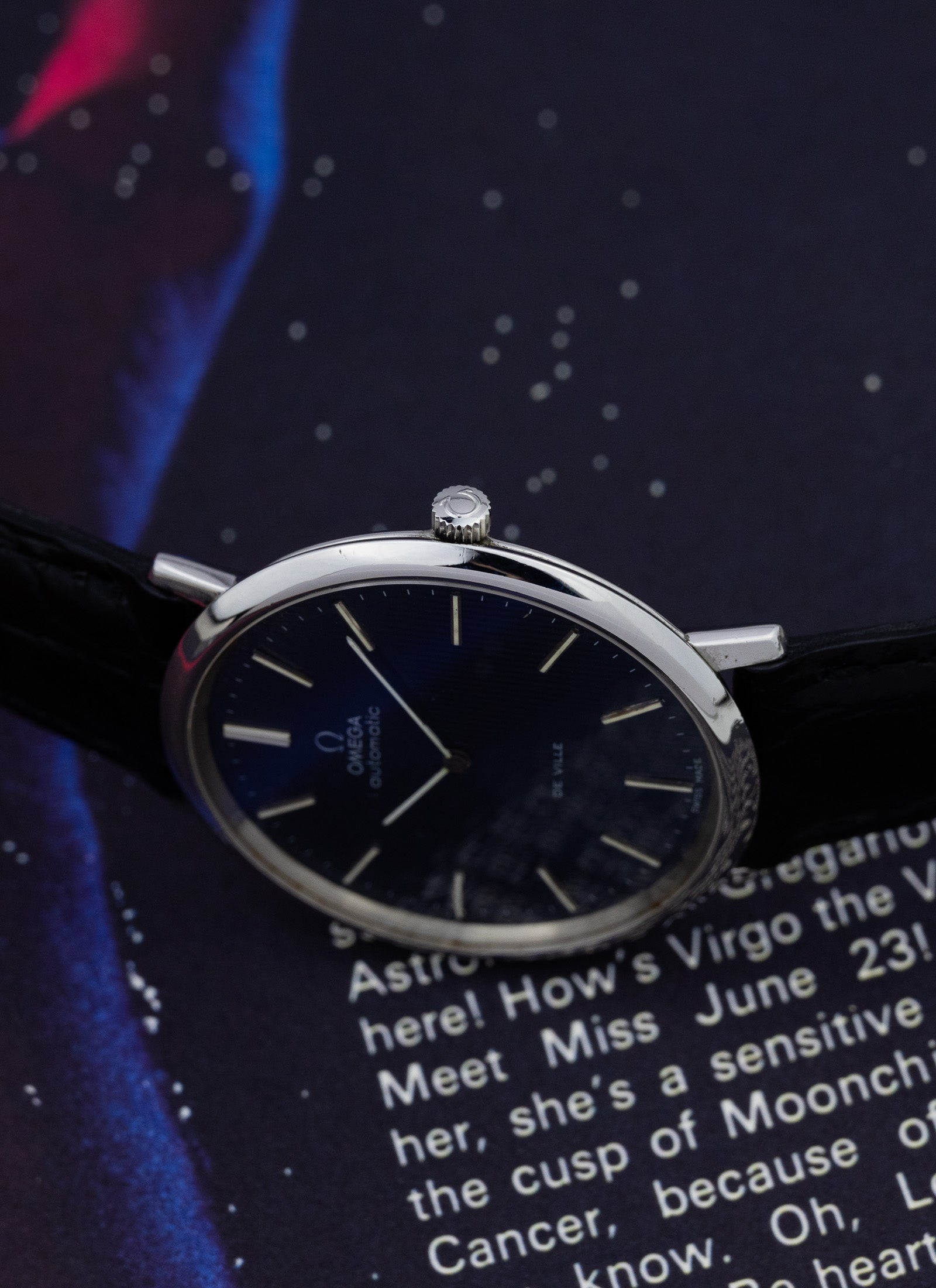 1968 Omega De Ville Blue Tapestry Dial 151.0039 cal. 711