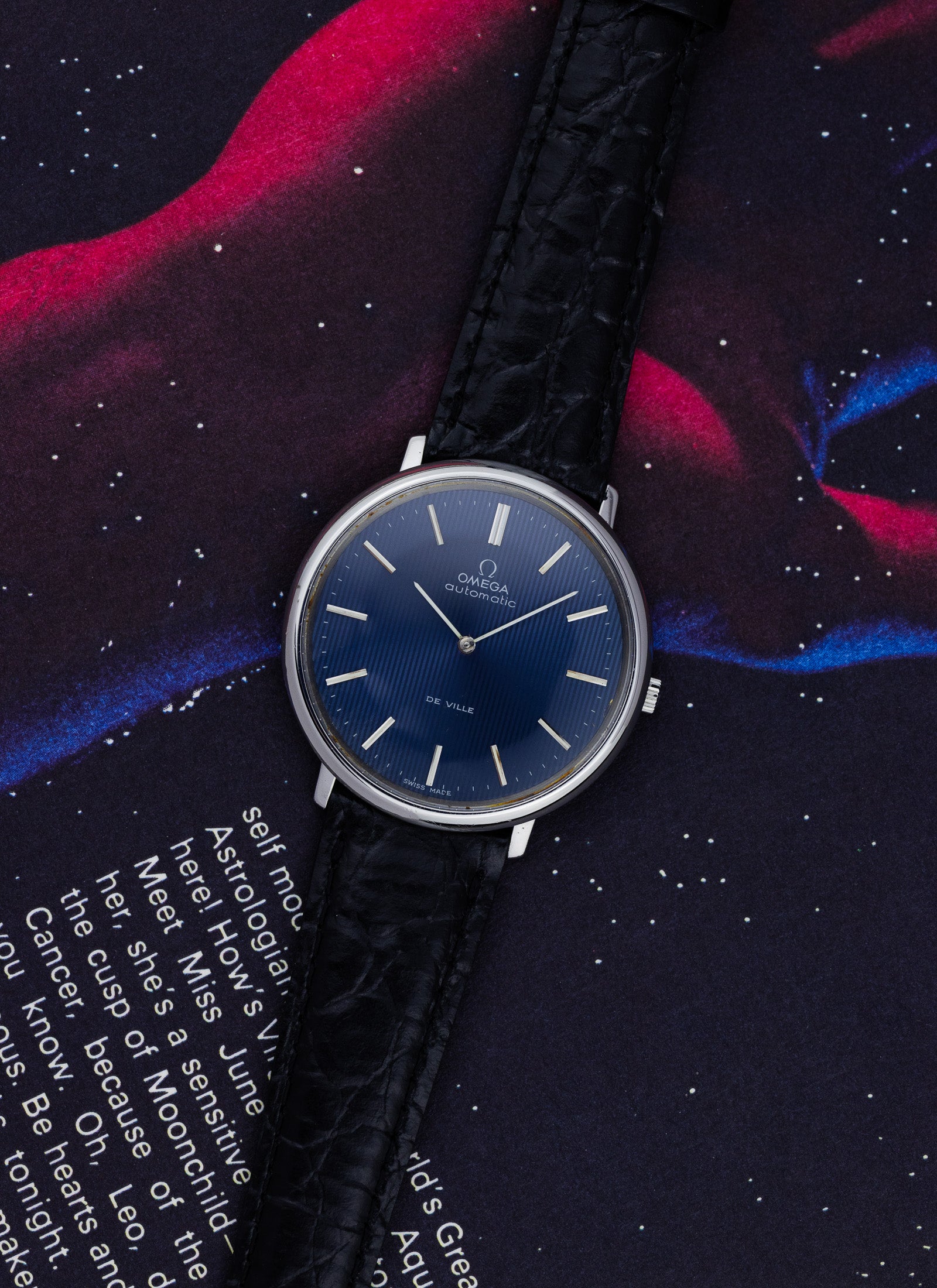 1968 Omega De Ville Blue Tapestry Dial 151.0039 cal. 711