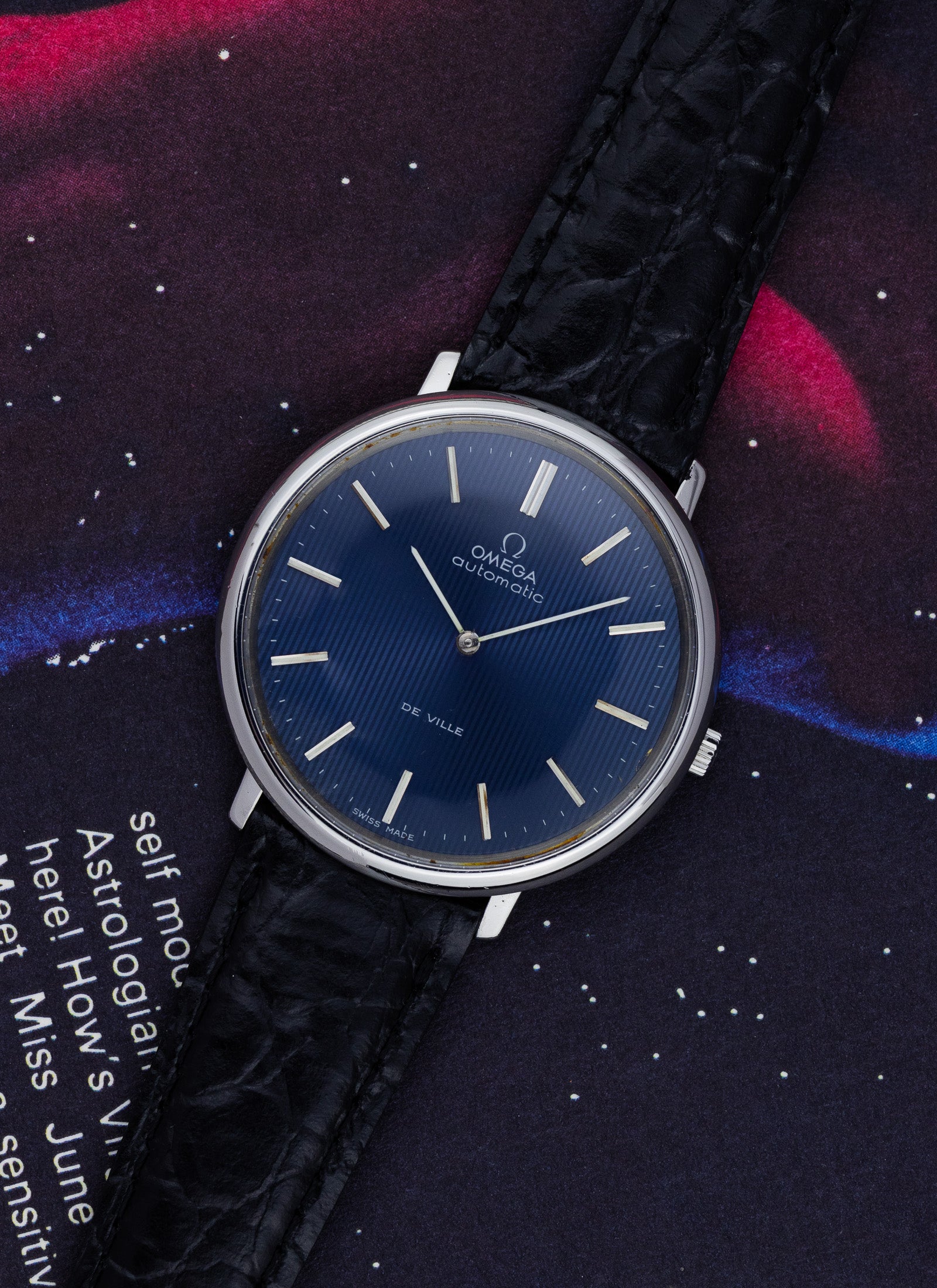 1968 Omega De Ville Blue Tapestry Dial 151.0039 cal. 711