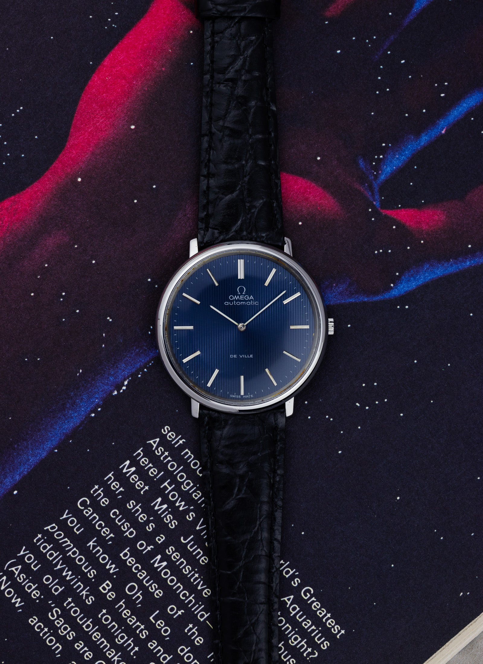 1968 Omega De Ville Blue Tapestry Dial 151.0039 cal. 711