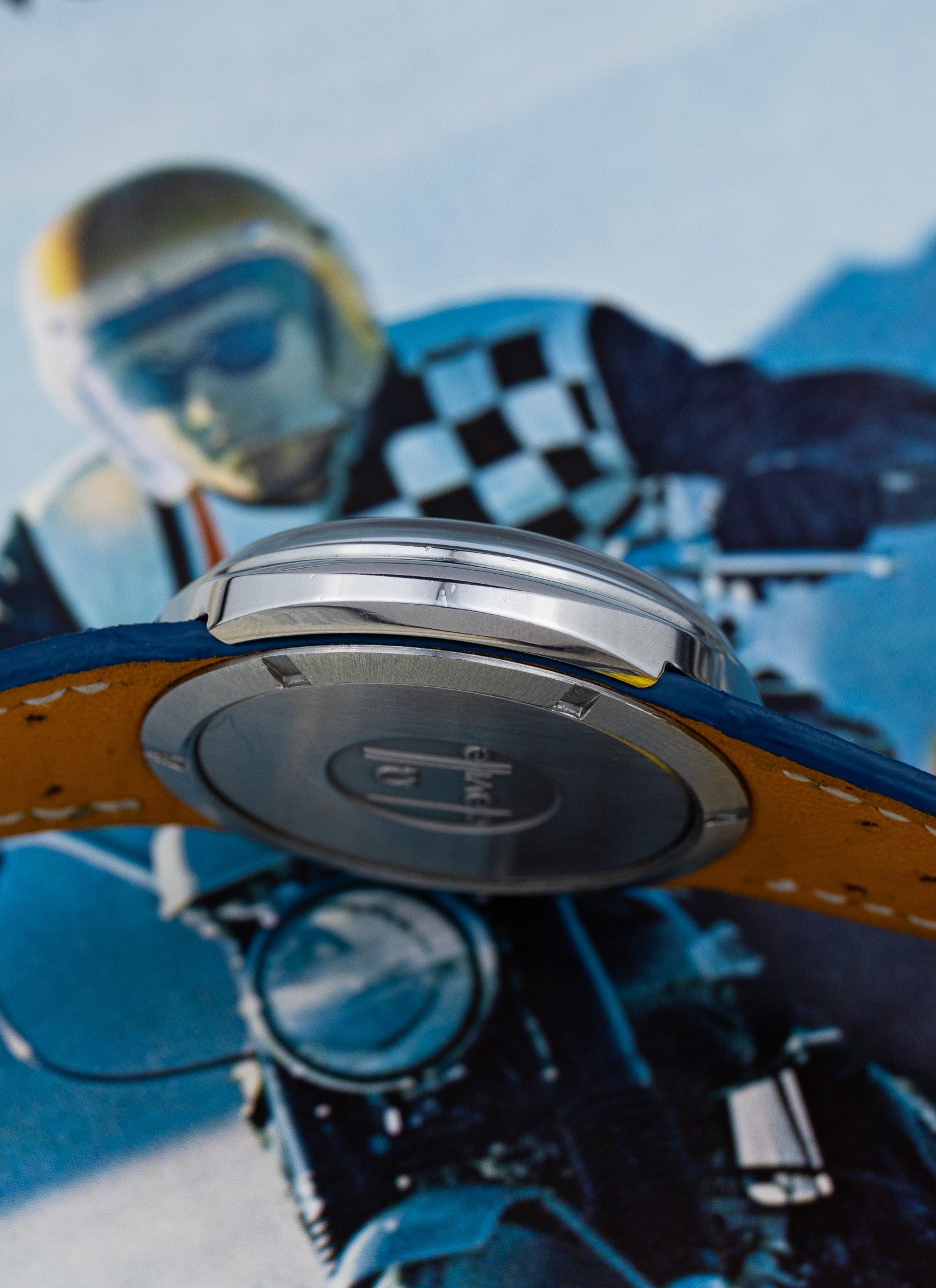 1970s Omega De Ville Dynamic Blue Frozen Dial 166.144 Serviced