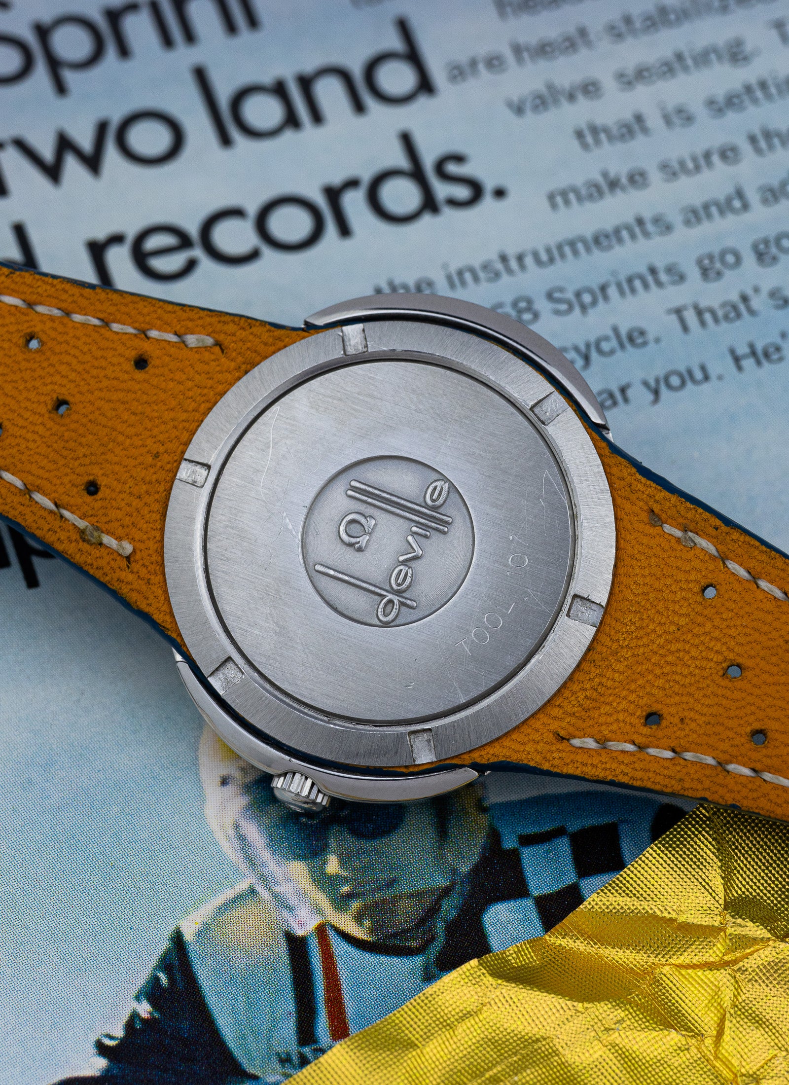 1970s Omega De Ville Dynamic Blue Frozen Dial 166.144 Serviced