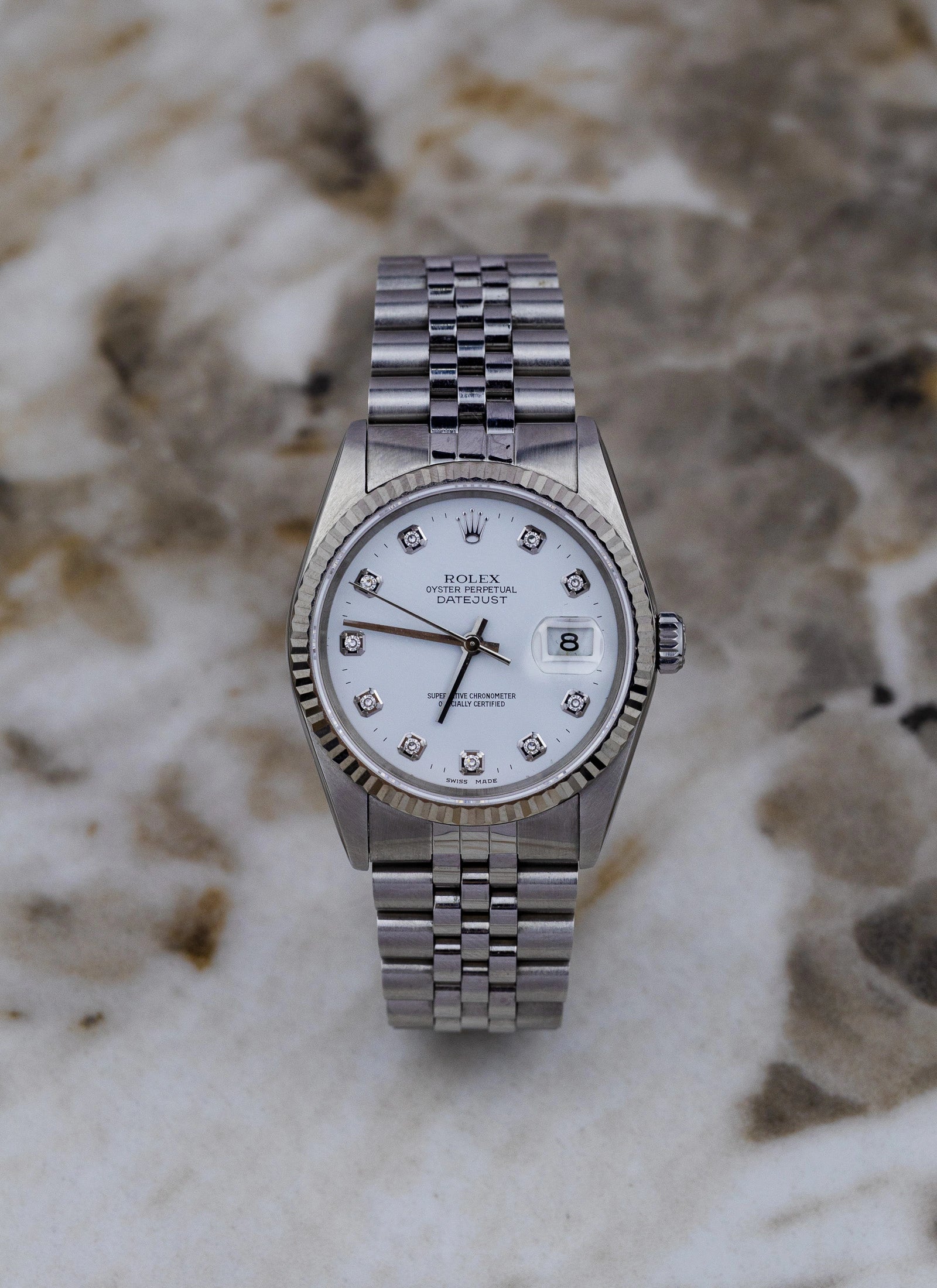 1991 Rolex Datejust Diamond Dial 16234 Full Set