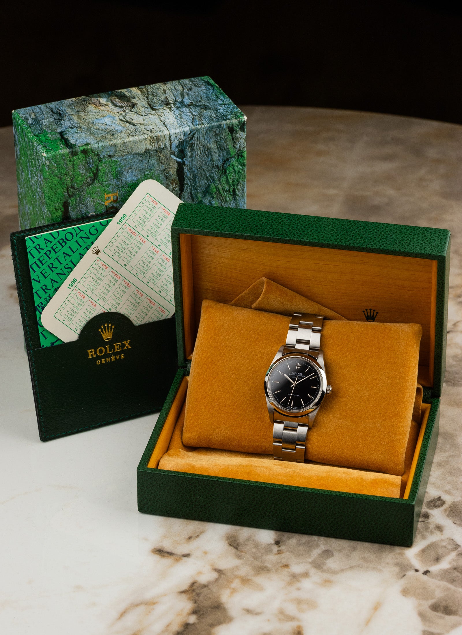 1999 Rolex Air-King Black Dial 14000 cal. 3000 Serviced Box