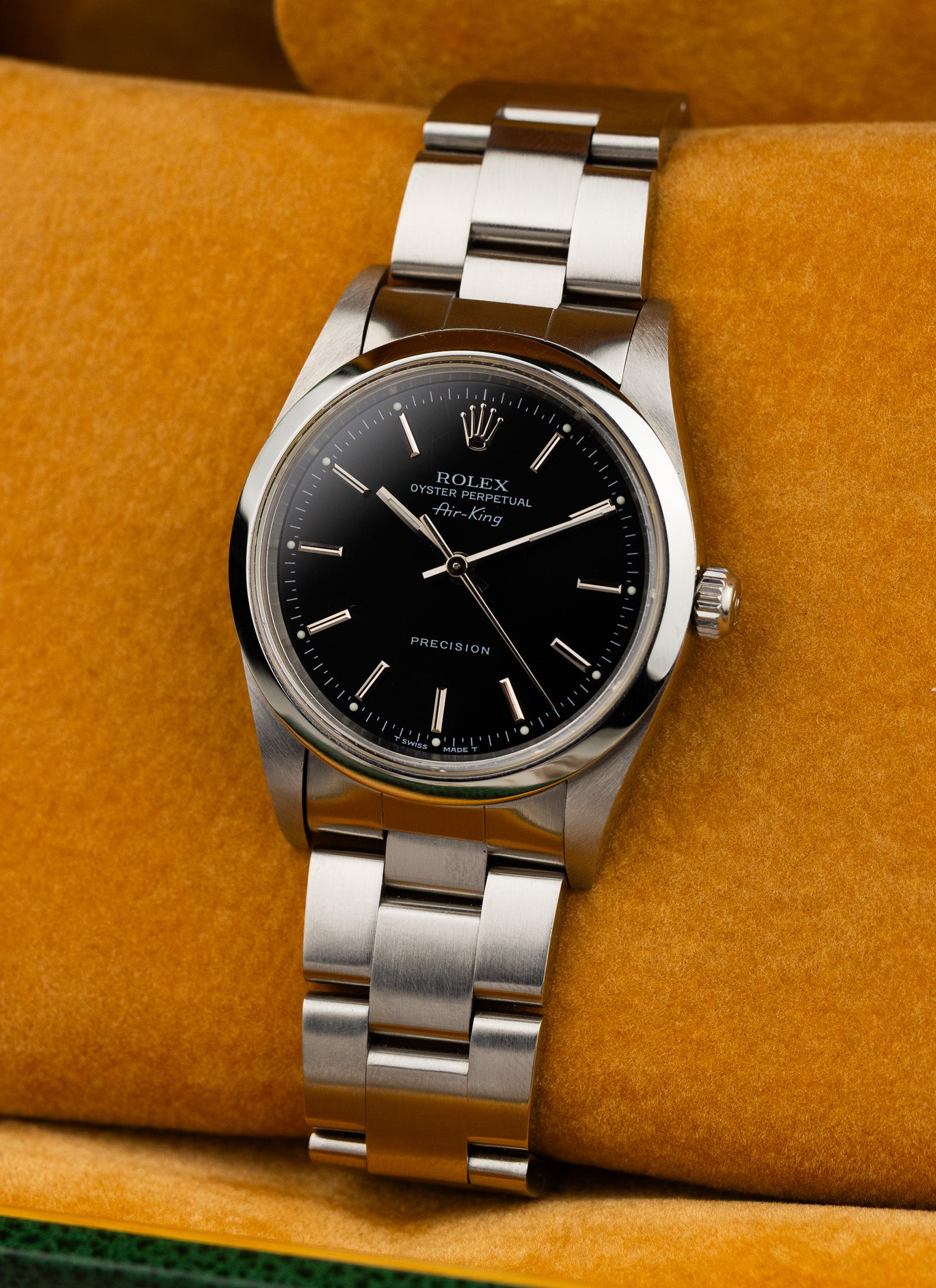 1999 Rolex Air-King Black Dial 14000 cal. 3000 Serviced Box