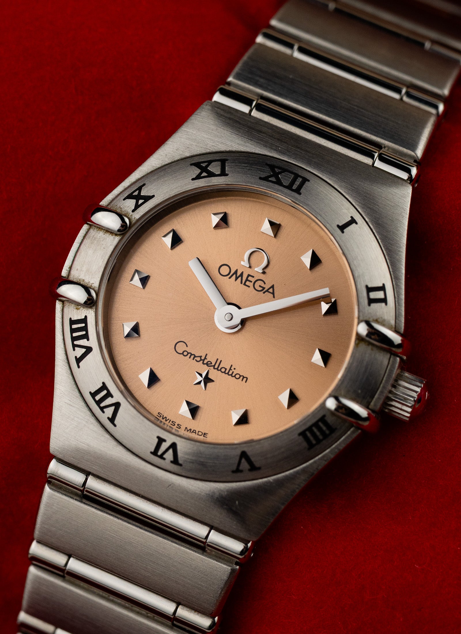 1998 Lady Omega Constellation Salmon Dial 795.1203 cal. 1456 Box