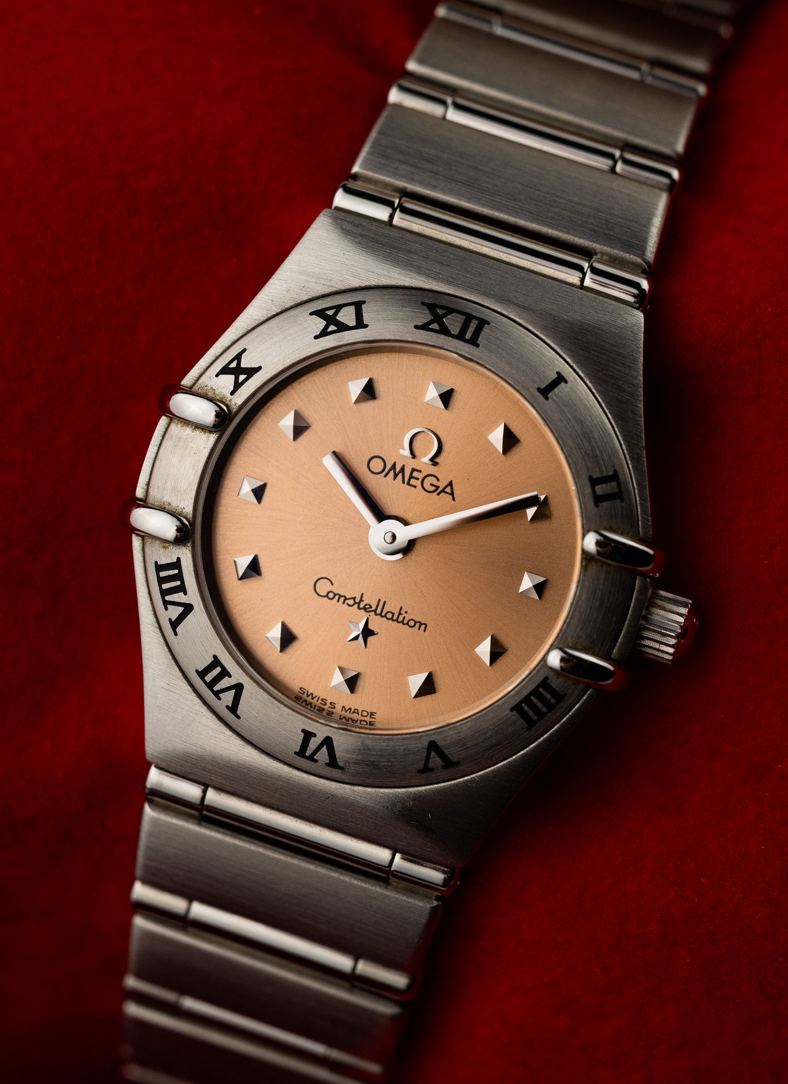 1998 Lady Omega Constellation Salmon Dial 795.1203 cal. 1456 Box