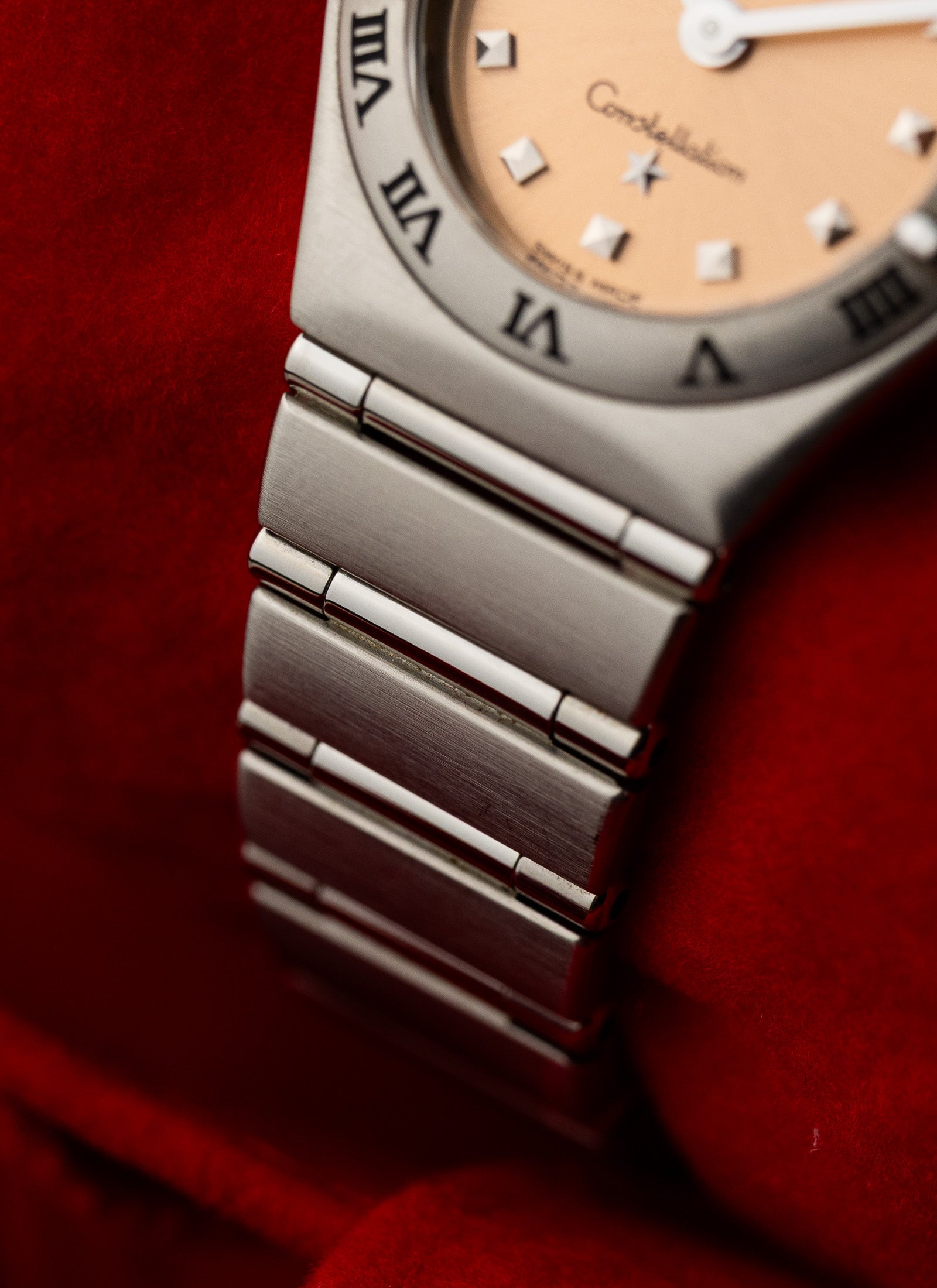 1998 Lady Omega Constellation Salmon Dial 795.1203 cal. 1456 Box