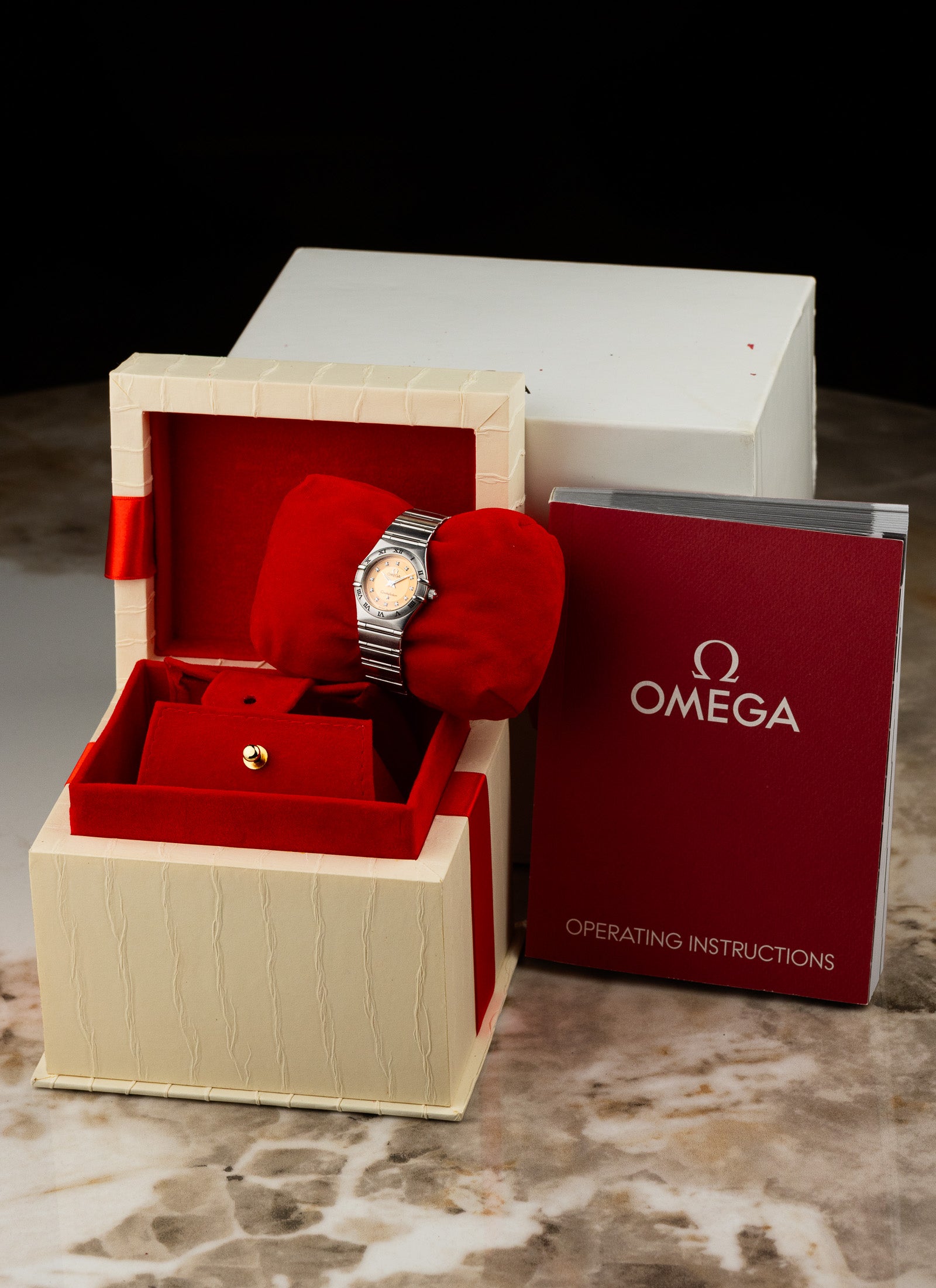 1997 Lady Omega Constellation Cindy Crawford Limited Edition 795.1213 cal. 1456 Box