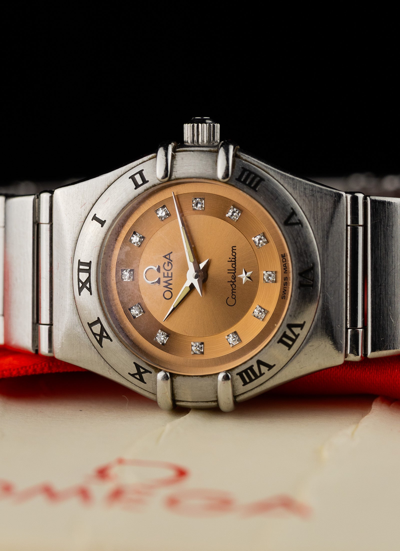 1997 Lady Omega Constellation Cindy Crawford Limited Edition 795.1213 cal. 1456 Box
