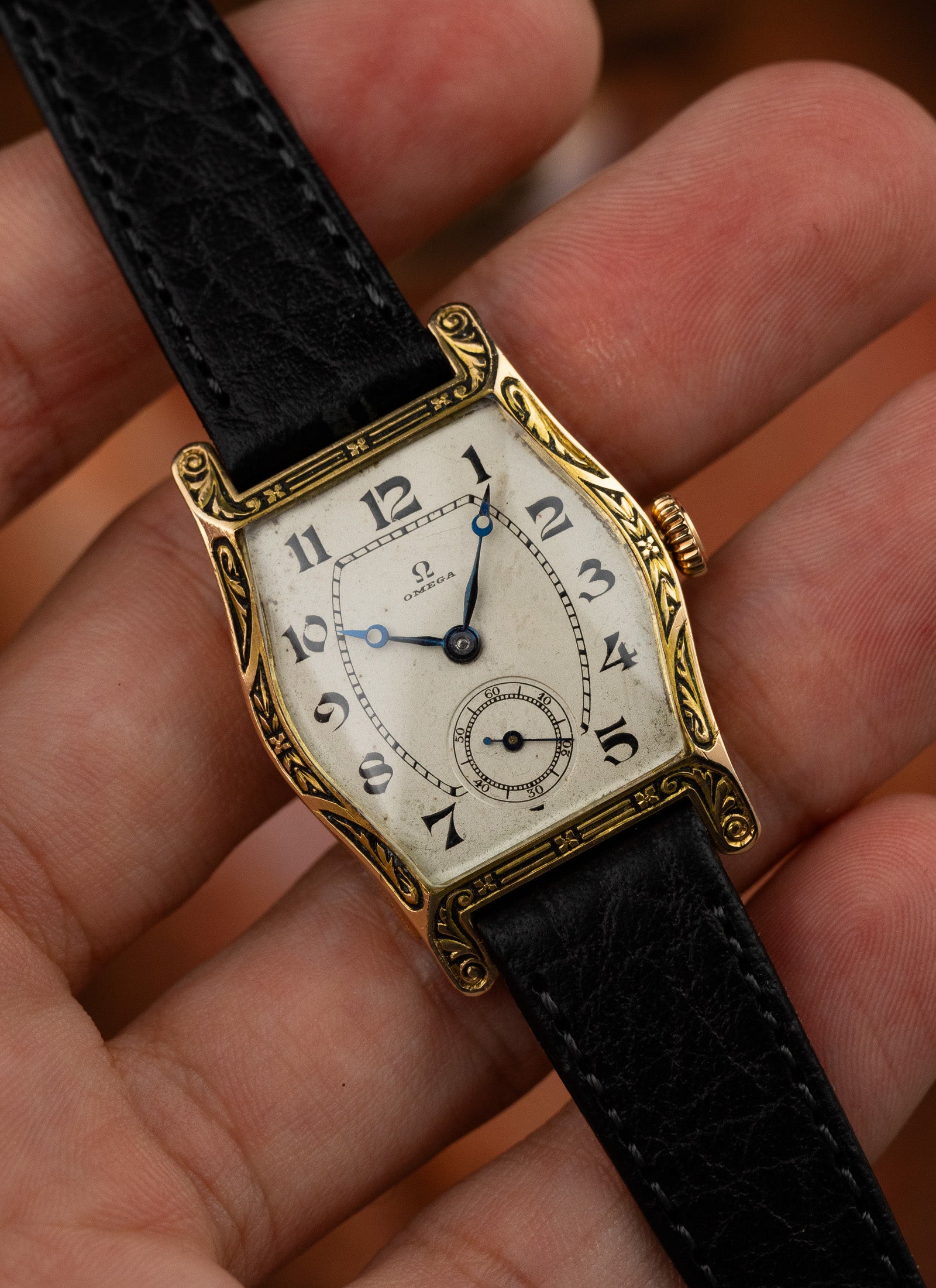 1923 14K Omega Art Deco cal. 23.7S T.1 Serviced