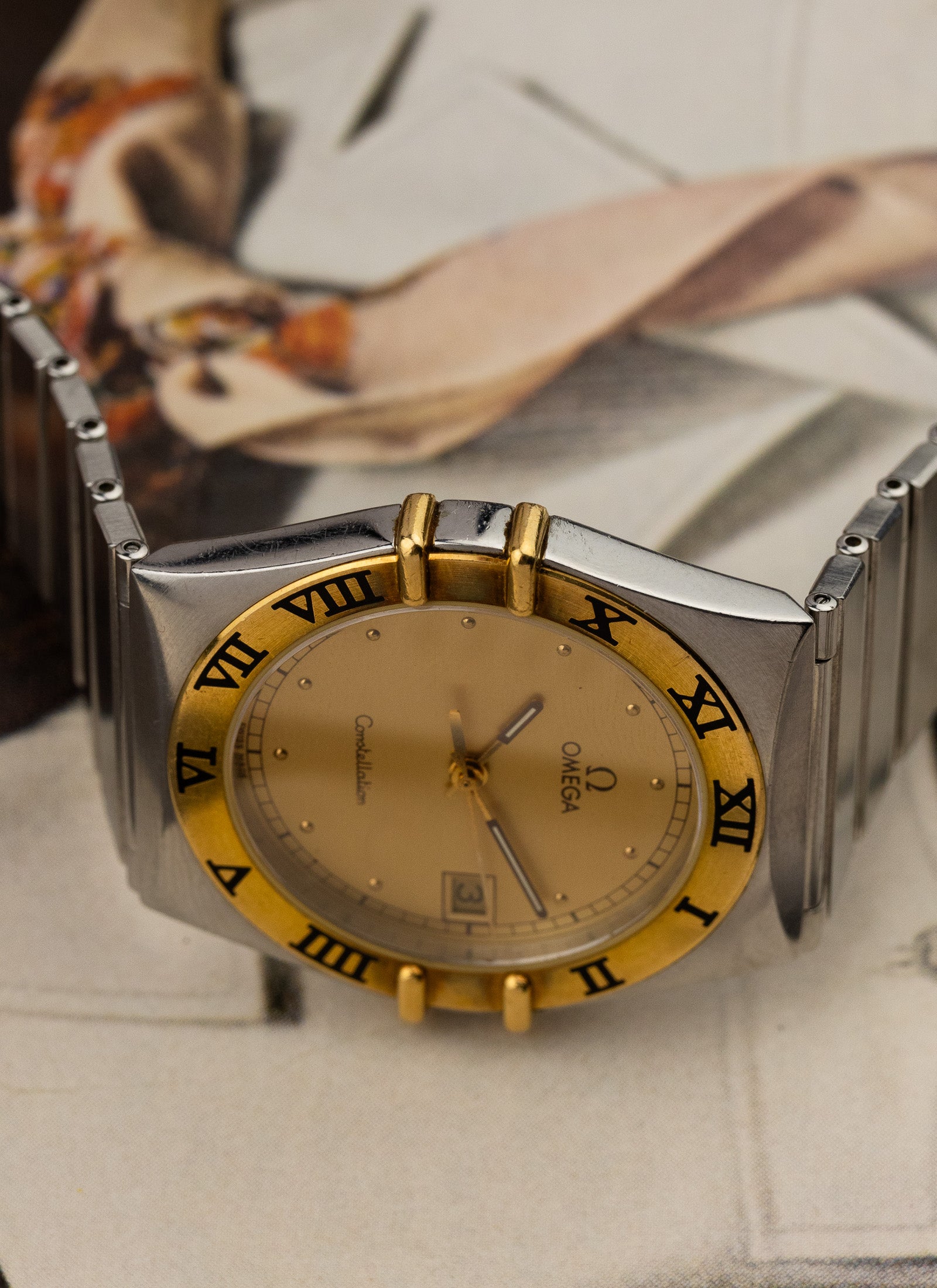 1991 Omega Constellation Manhattan Bicolor 396.1070