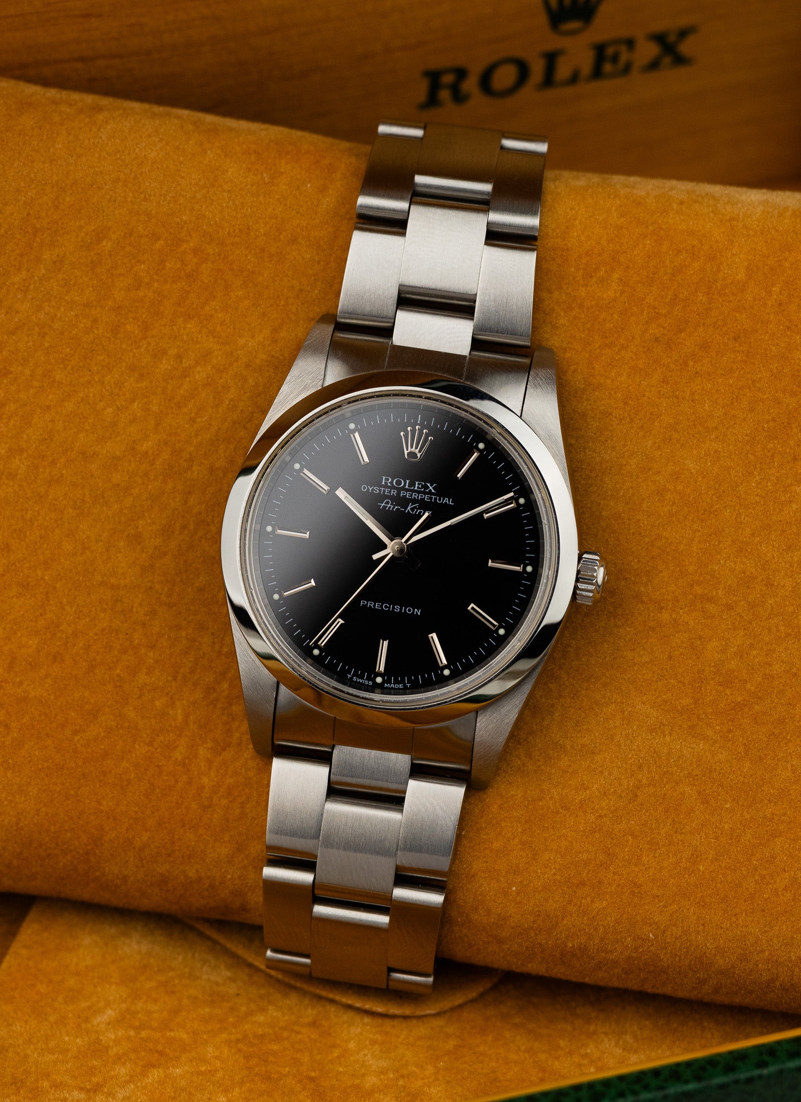 1999 Rolex Air-King Black Dial 14000 cal. 3000 Serviced Box