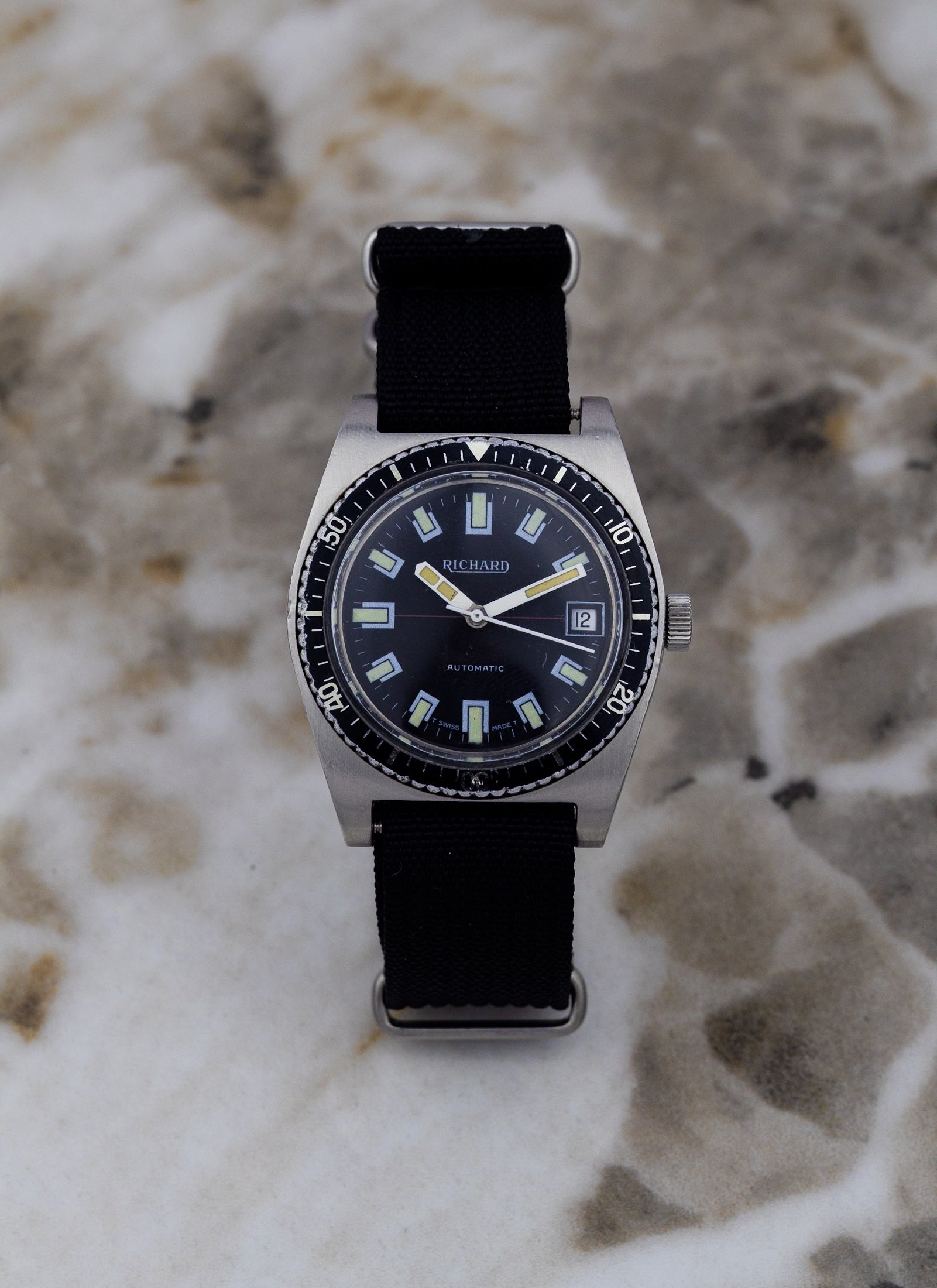 1970s Richard Vintage Diver Automatic Super Waterproof