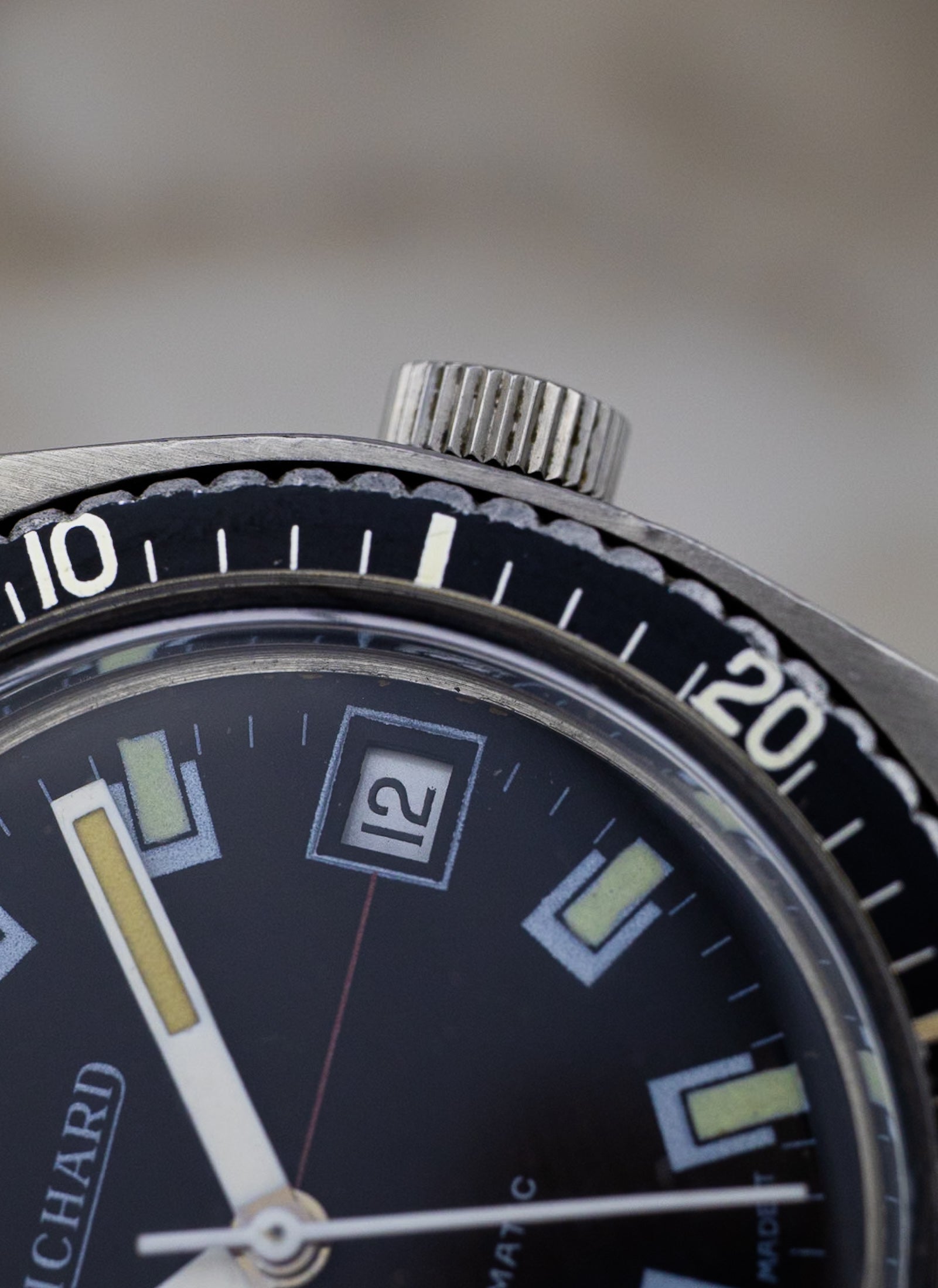 1970s Richard Vintage Diver Automatic Super Waterproof