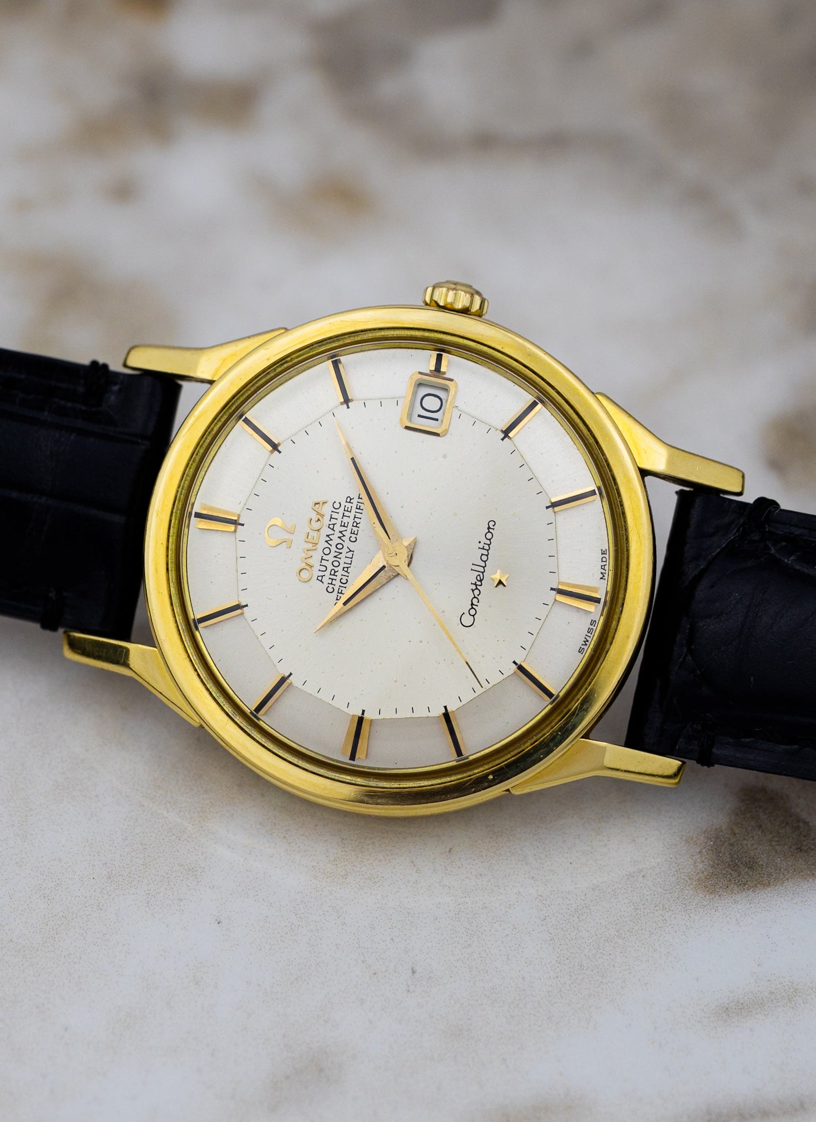 1963 18K Omega Constellation Pie Pan 168.005 cal. 561 Serviced
