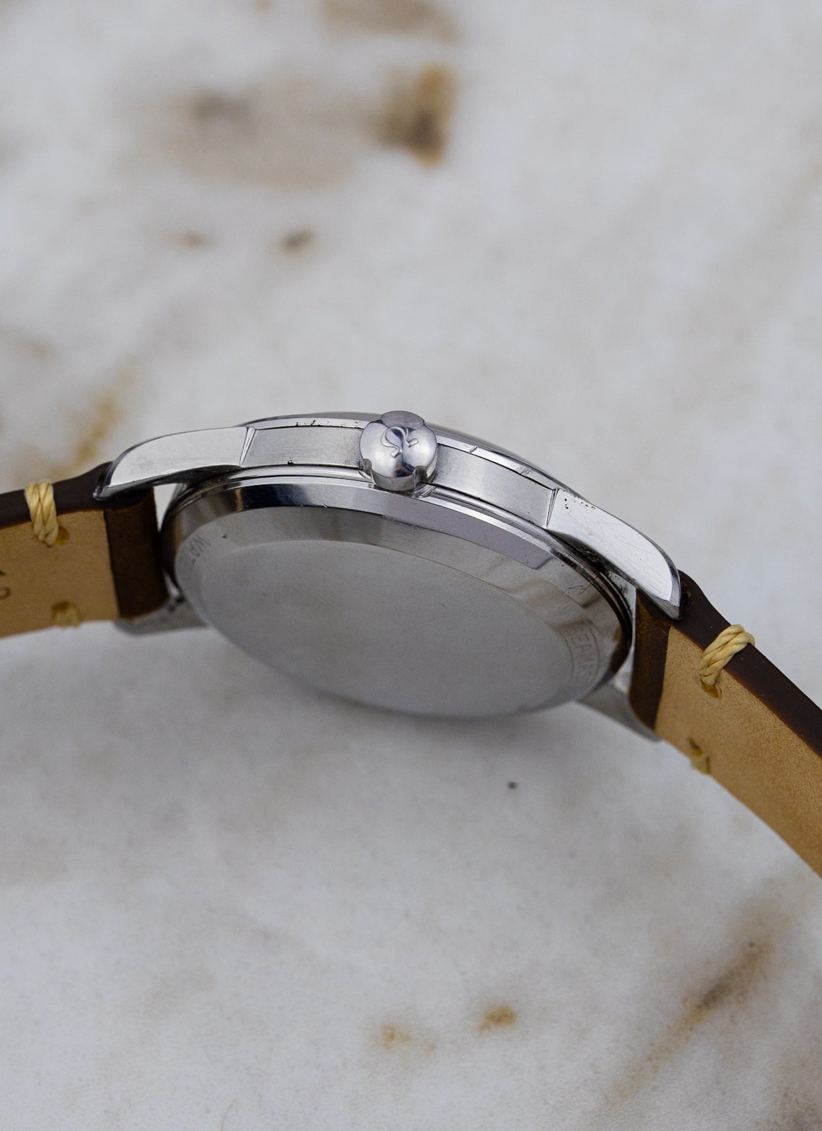 1954 Omega Seamaster Calendar Fat Lugs Leopard Patina 2757 Serviced