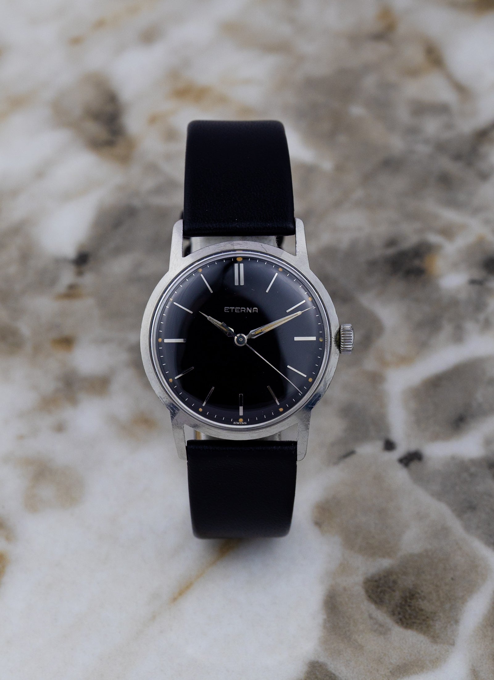 1956 Eterna Black Gilt cal. 1406U
