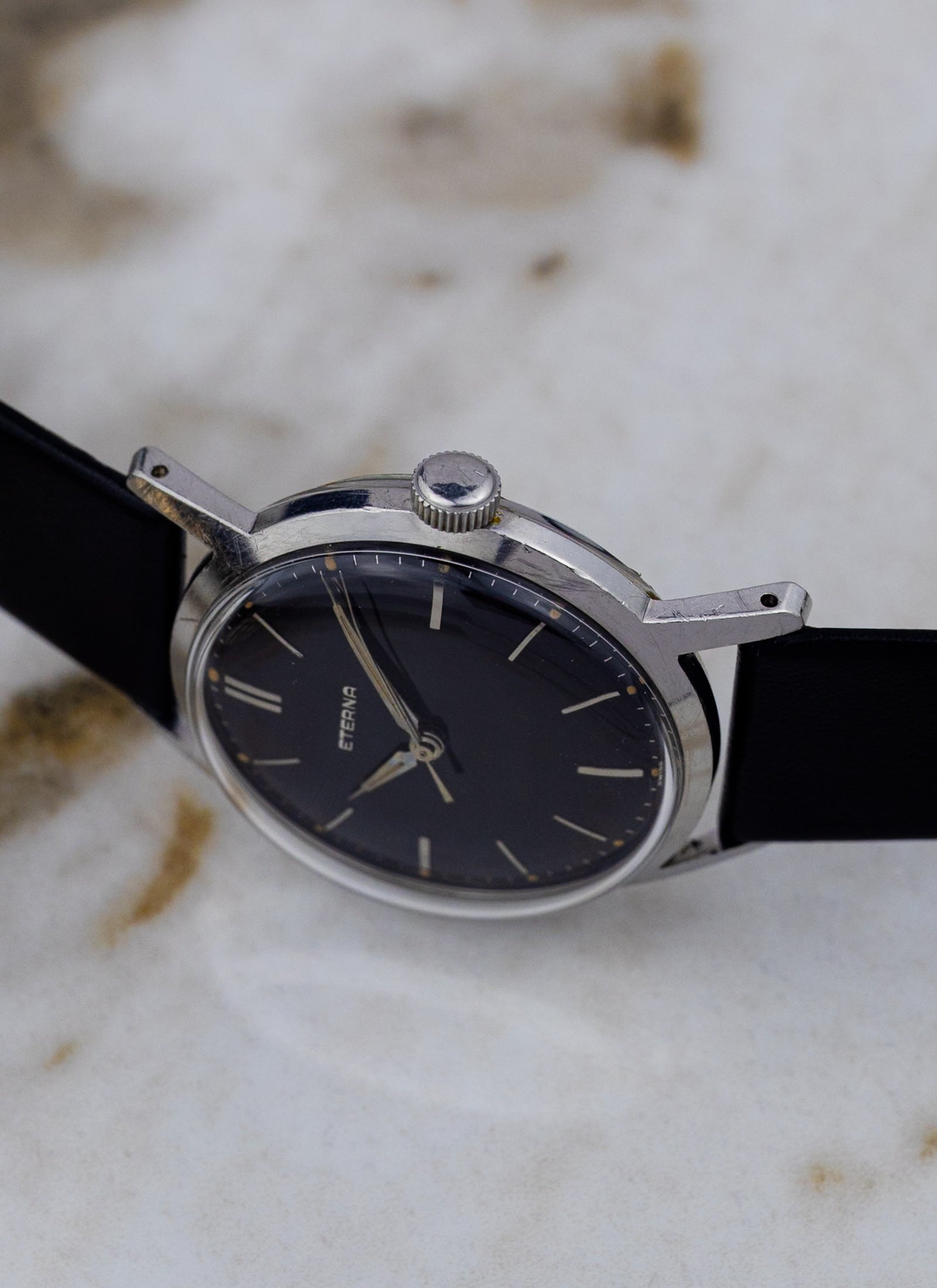 1956 Eterna Black Gilt cal. 1406U
