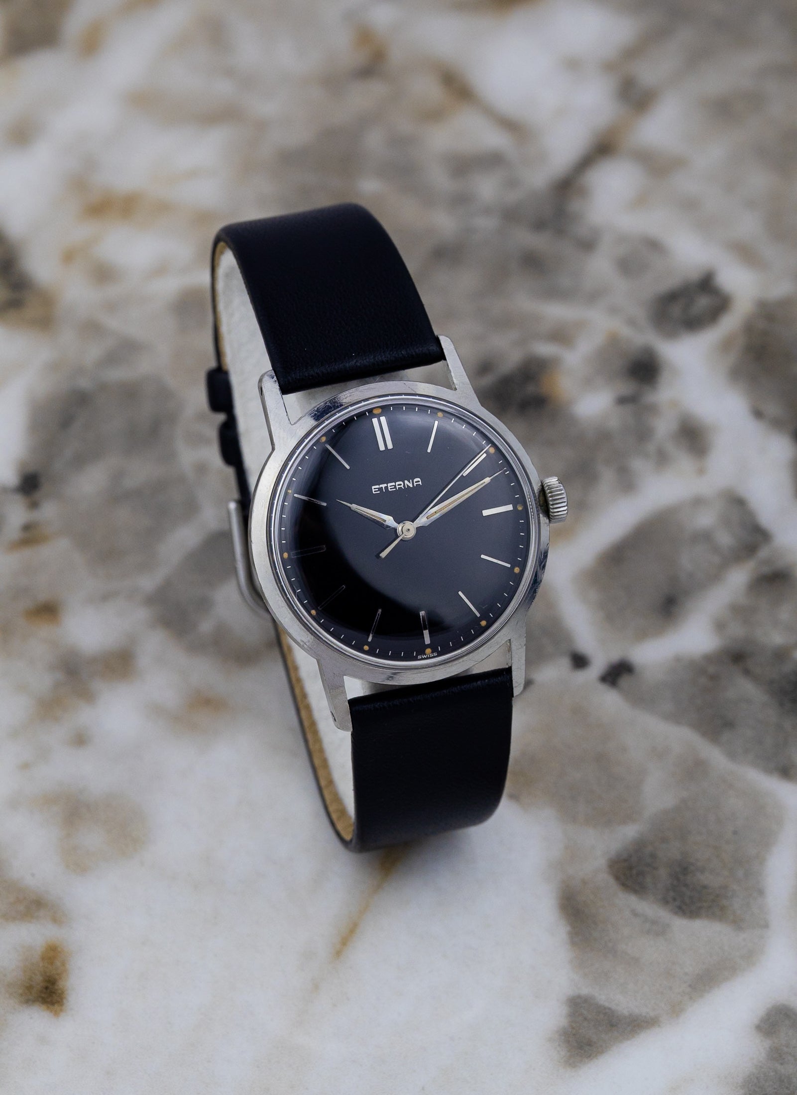 1956 Eterna Black Gilt cal. 1406U