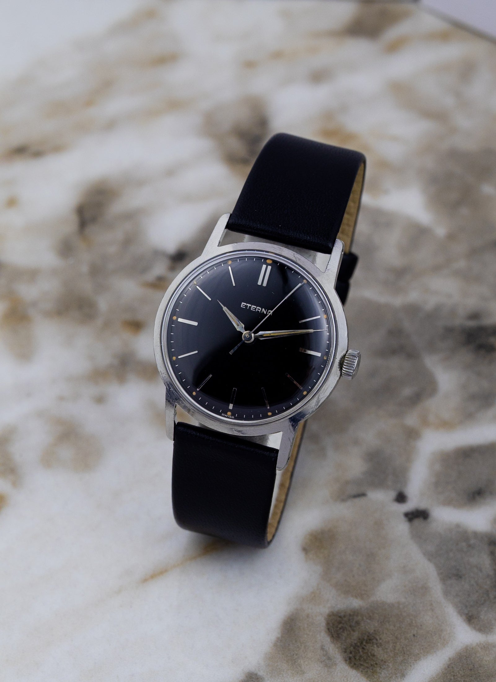 1956 Eterna Black Gilt cal. 1406U