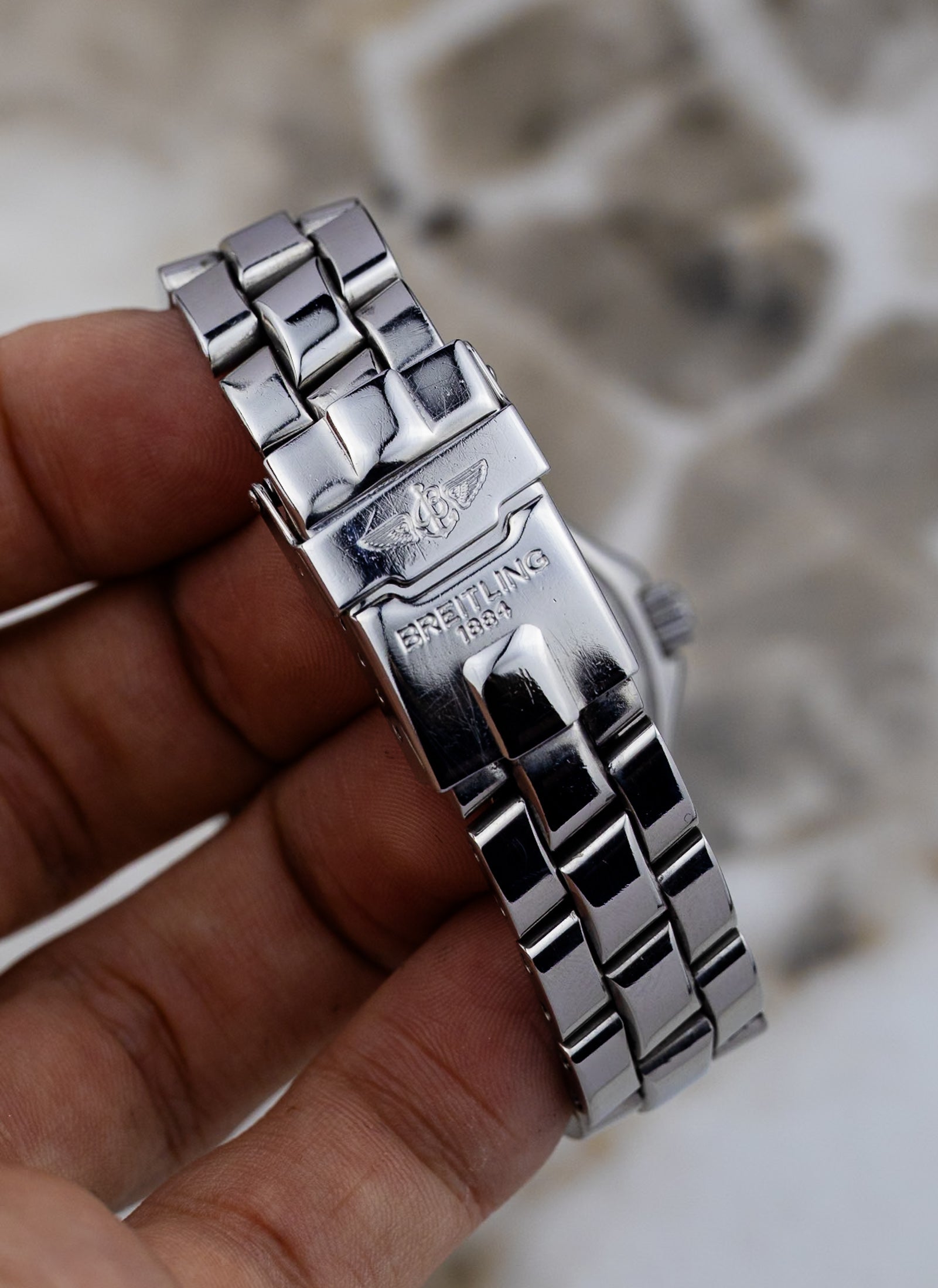 2000s Ladies Breitling Colt Oceane Diamond Bezel A57350