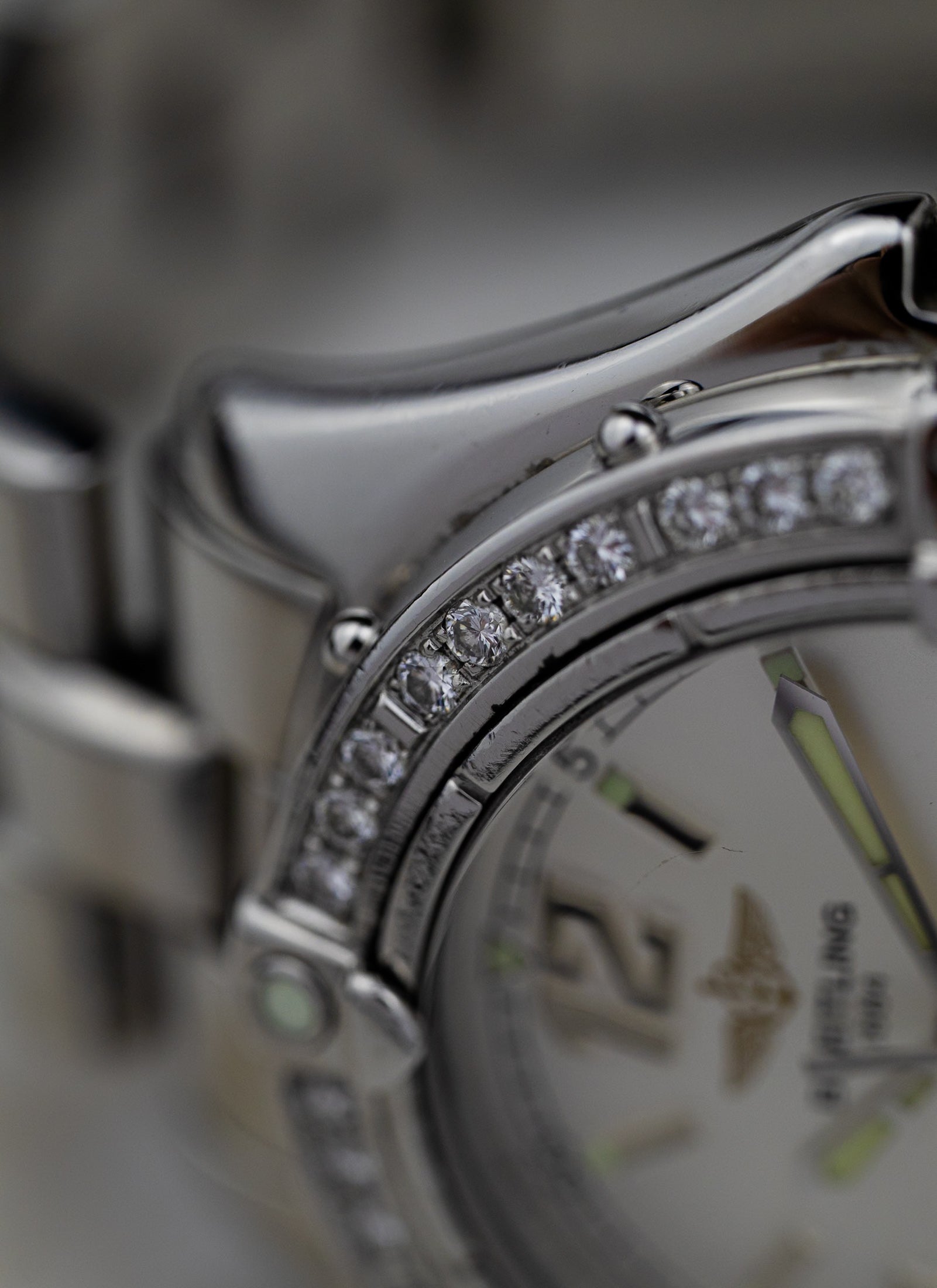 2000s Ladies Breitling Colt Oceane Diamond Bezel A57350