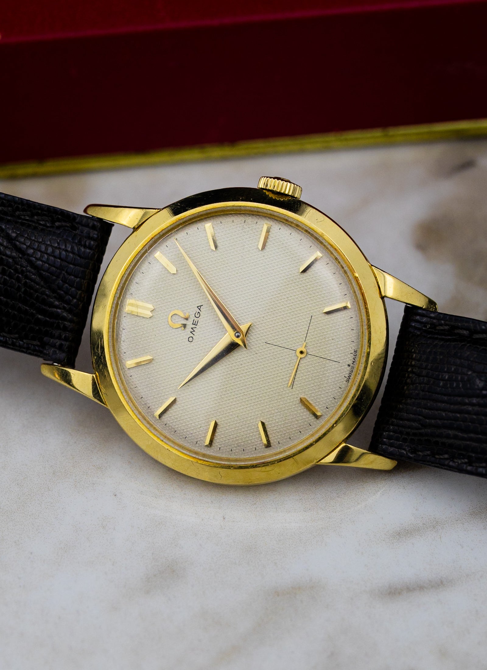 1954 18K Omega Tresor Honeycomb 2684 cal. 266 Serviced