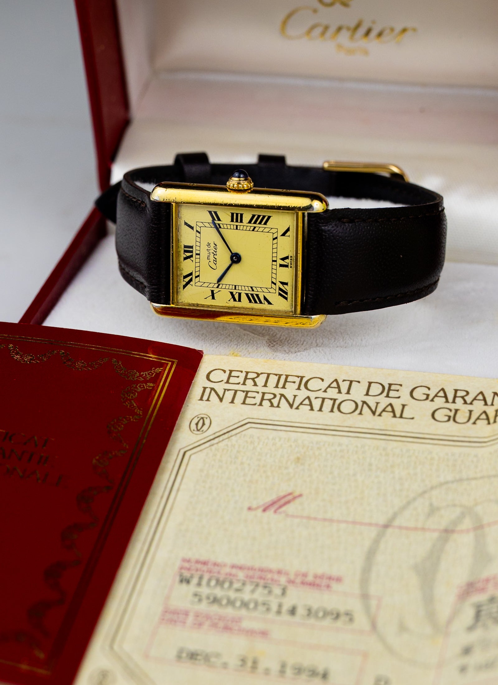 1994 Must De Cartier Tank 590005 Full Set