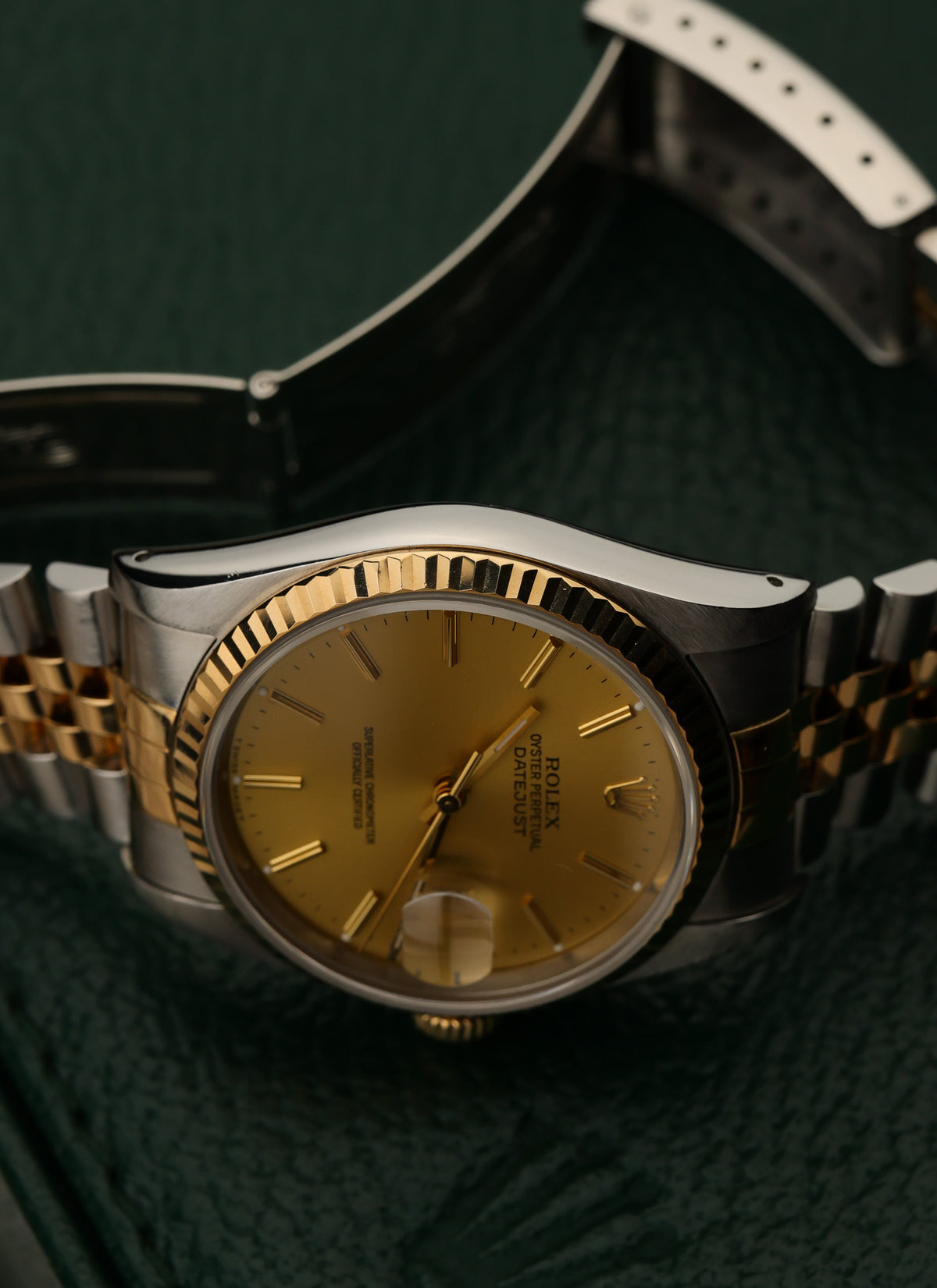 1988 Rolex Datejust Champagne Dial Bicolor 16233 Box