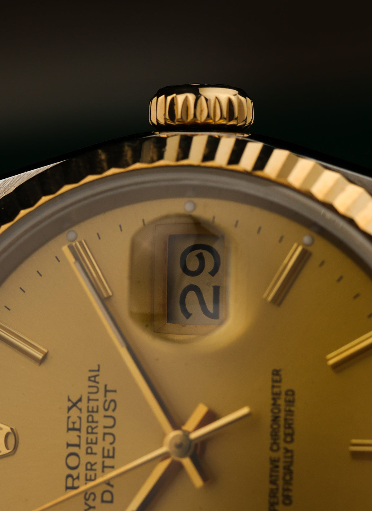 1988 Rolex Datejust Champagne Dial Bicolor 16233 Box