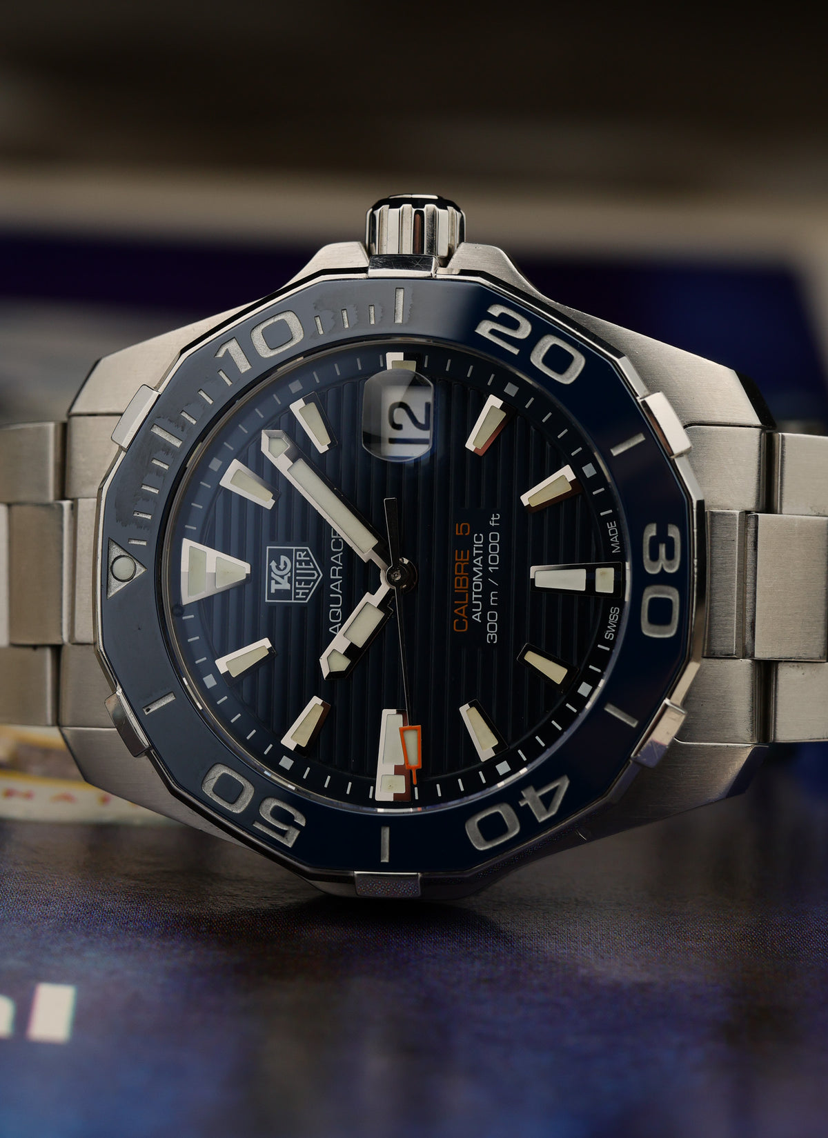 2010s TAG Heuer Aquaracer WAY211C Calibre 5 Serviced