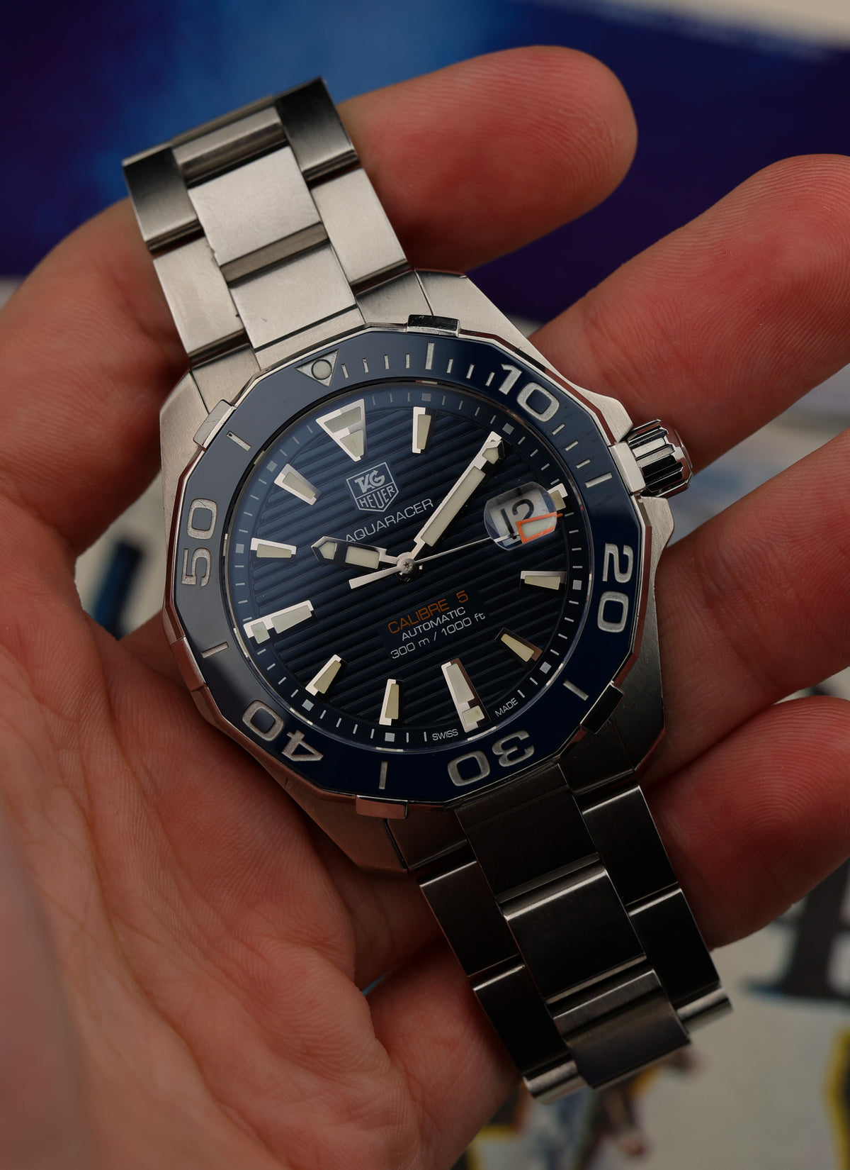 2010s TAG Heuer Aquaracer WAY211C Calibre 5 Serviced