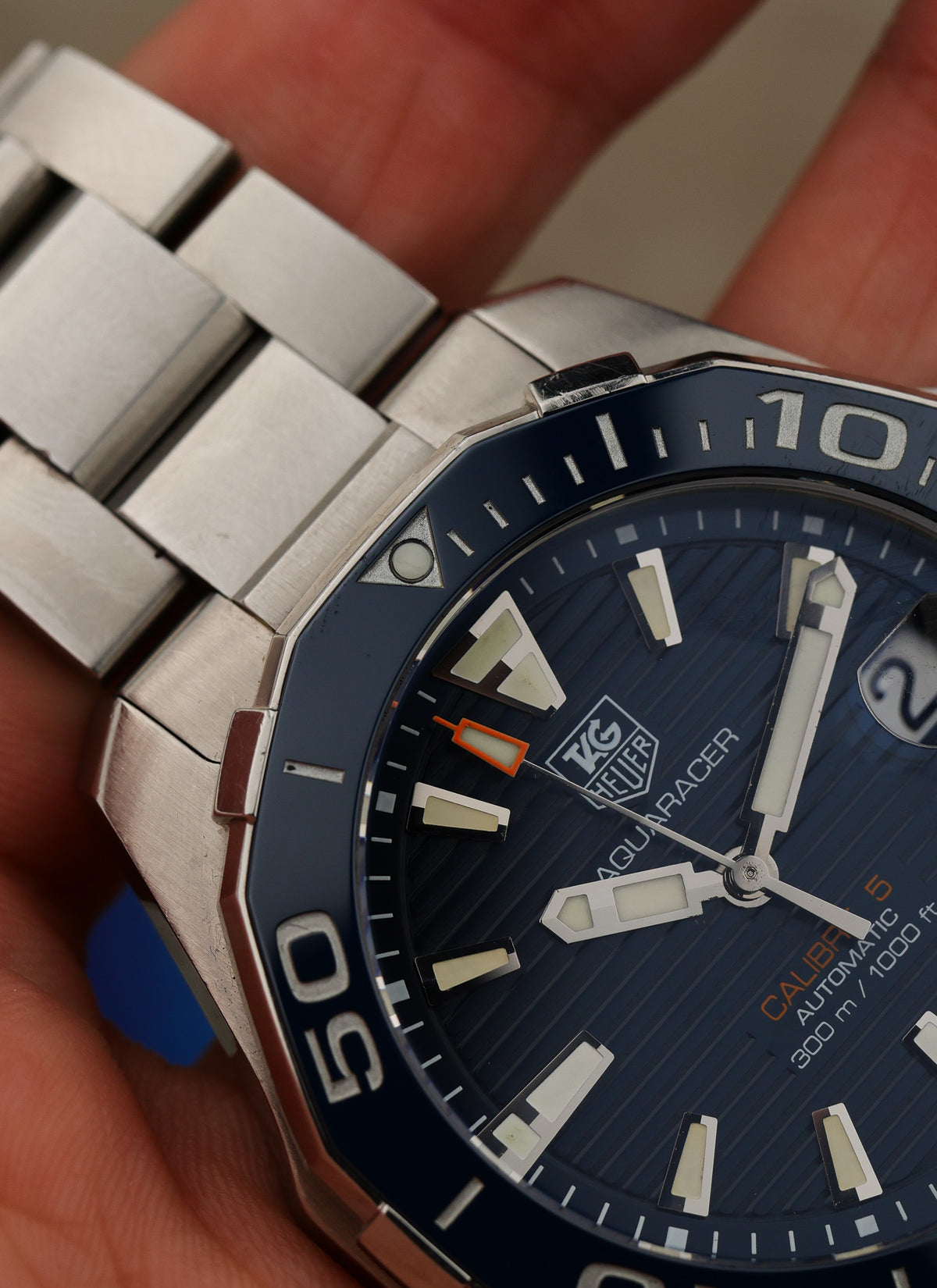 2010s TAG Heuer Aquaracer WAY211C Calibre 5 Serviced