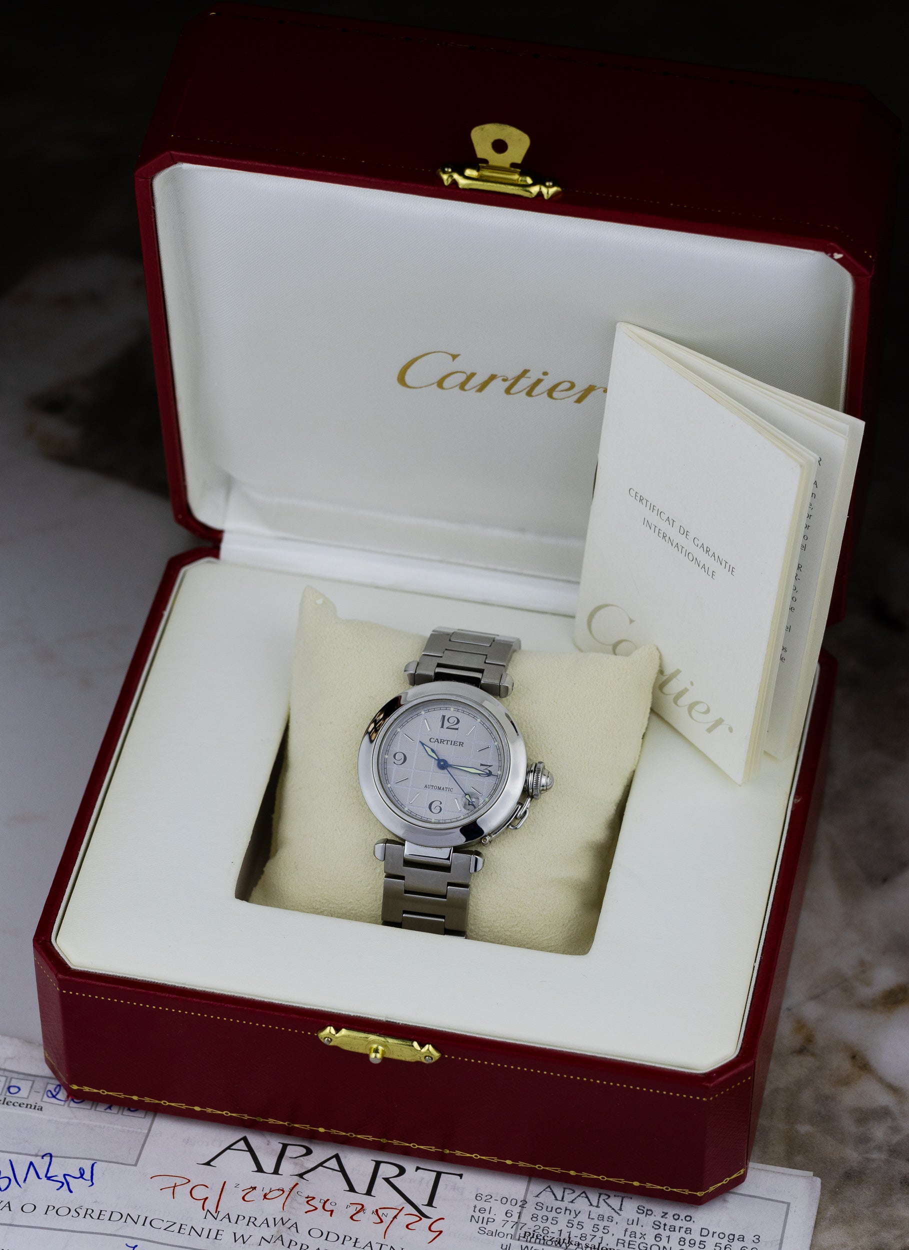 2000s Cartier Pasha White Dial 2324