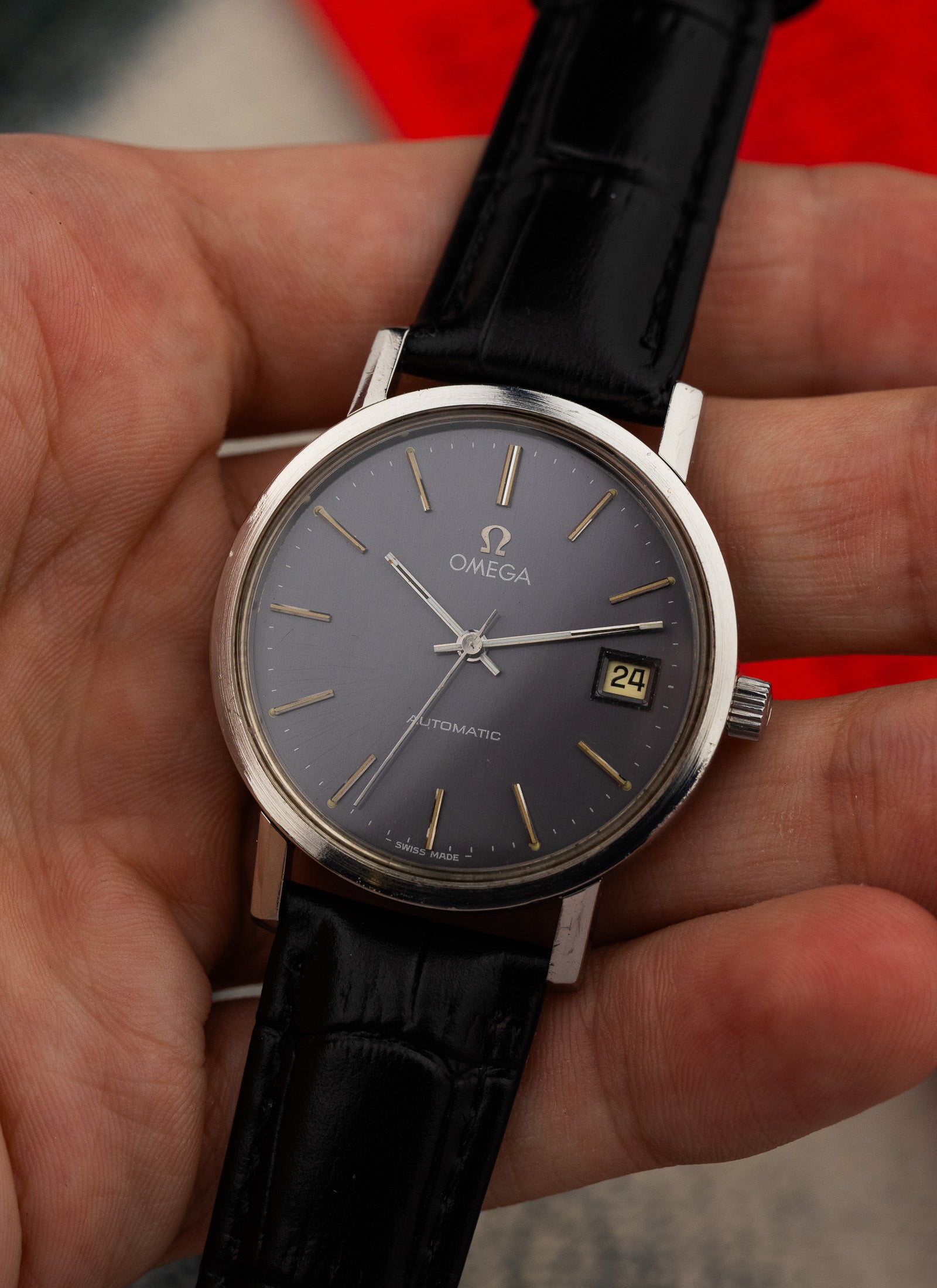 1979 Omega Automatic Grey Dial 166.0202 cal. 1010 Serviced