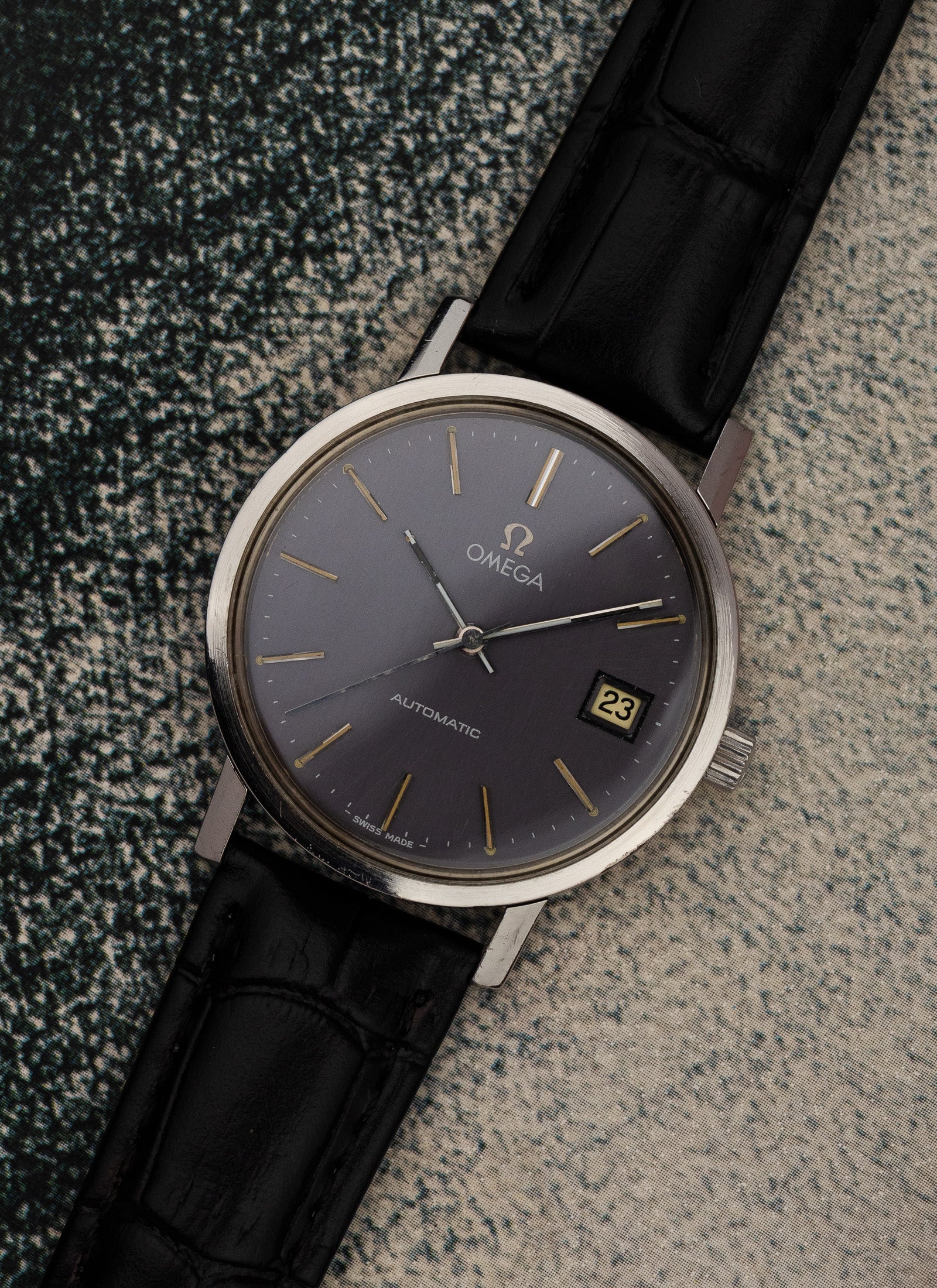 1979 Omega Automatic Grey Dial 166.0202 cal. 1010 Serviced