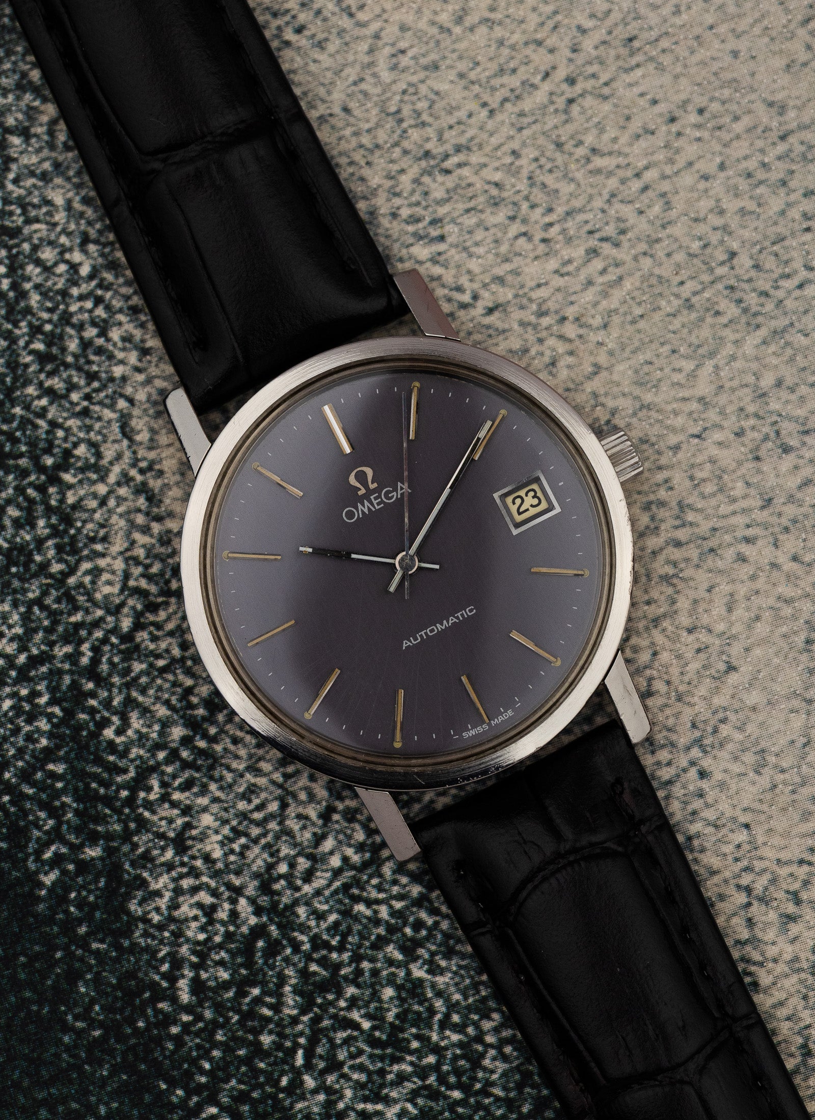 1979 Omega Automatic Grey Dial 166.0202 cal. 1010 Serviced