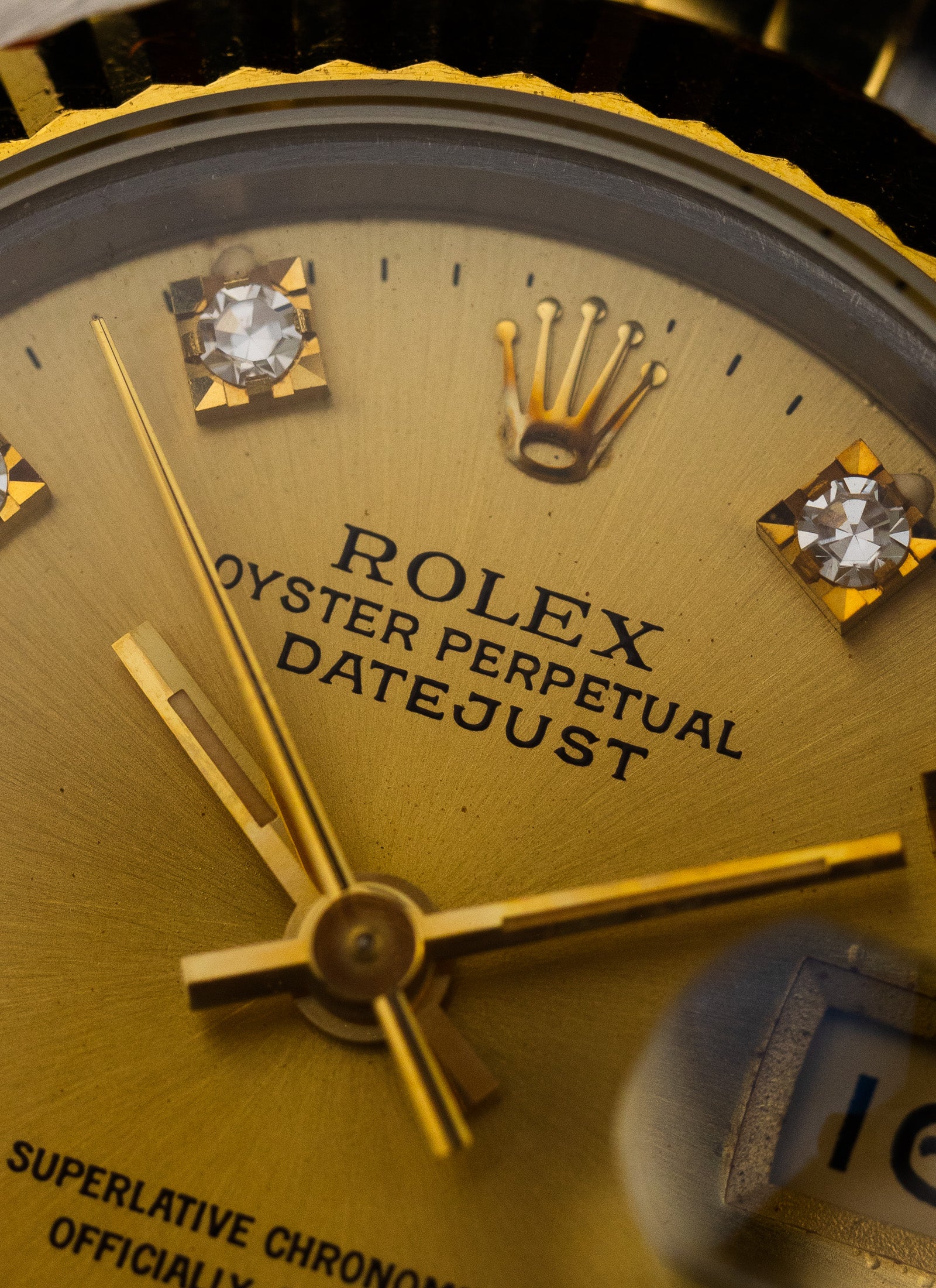 1996 Lady Rolex Datejust Bicolor Champagne Diamonds Dial 69173 Full Set