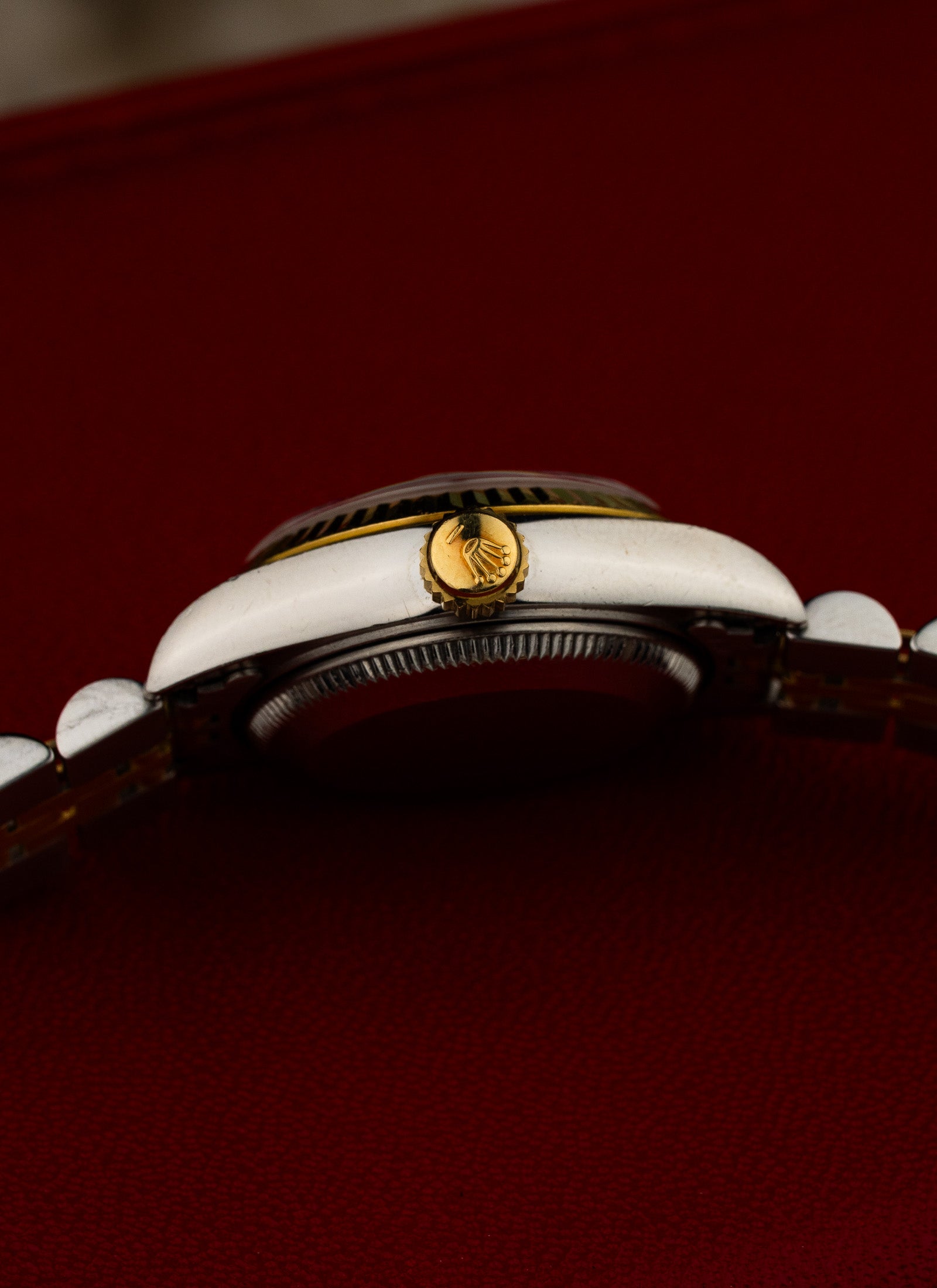1996 Lady Rolex Datejust Bicolor Champagne Diamonds Dial 69173 Full Set