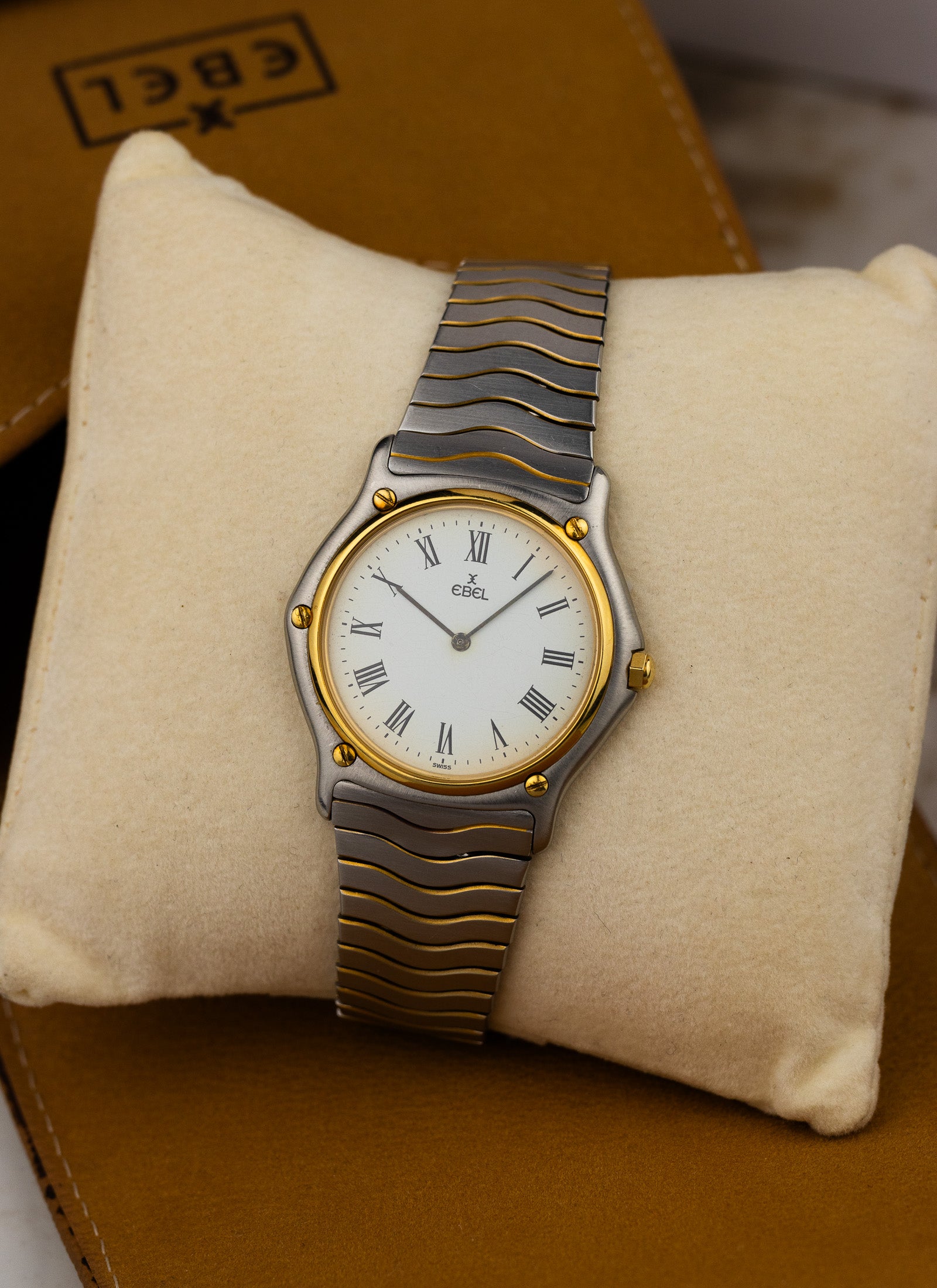 2000s Ebel Sportwave White Roman Dial 181903 Travel Box