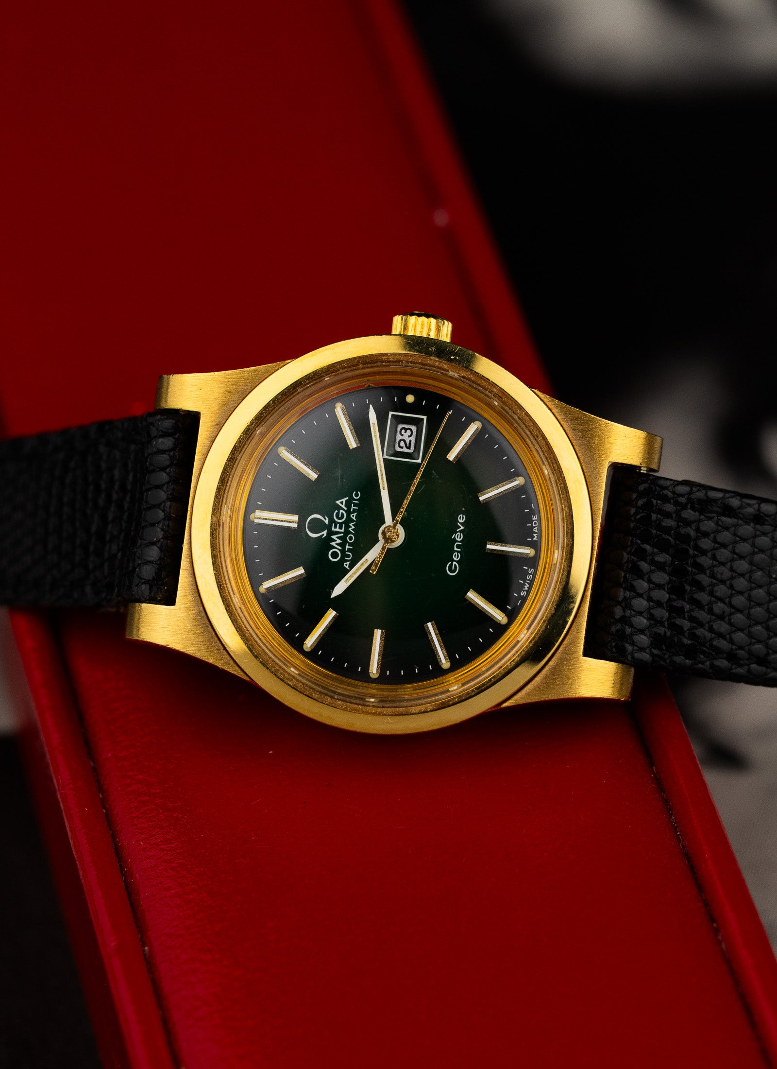 1973 Lady Omega Geneve Green Vignette LNOS 566.0065 cal. 684 Box