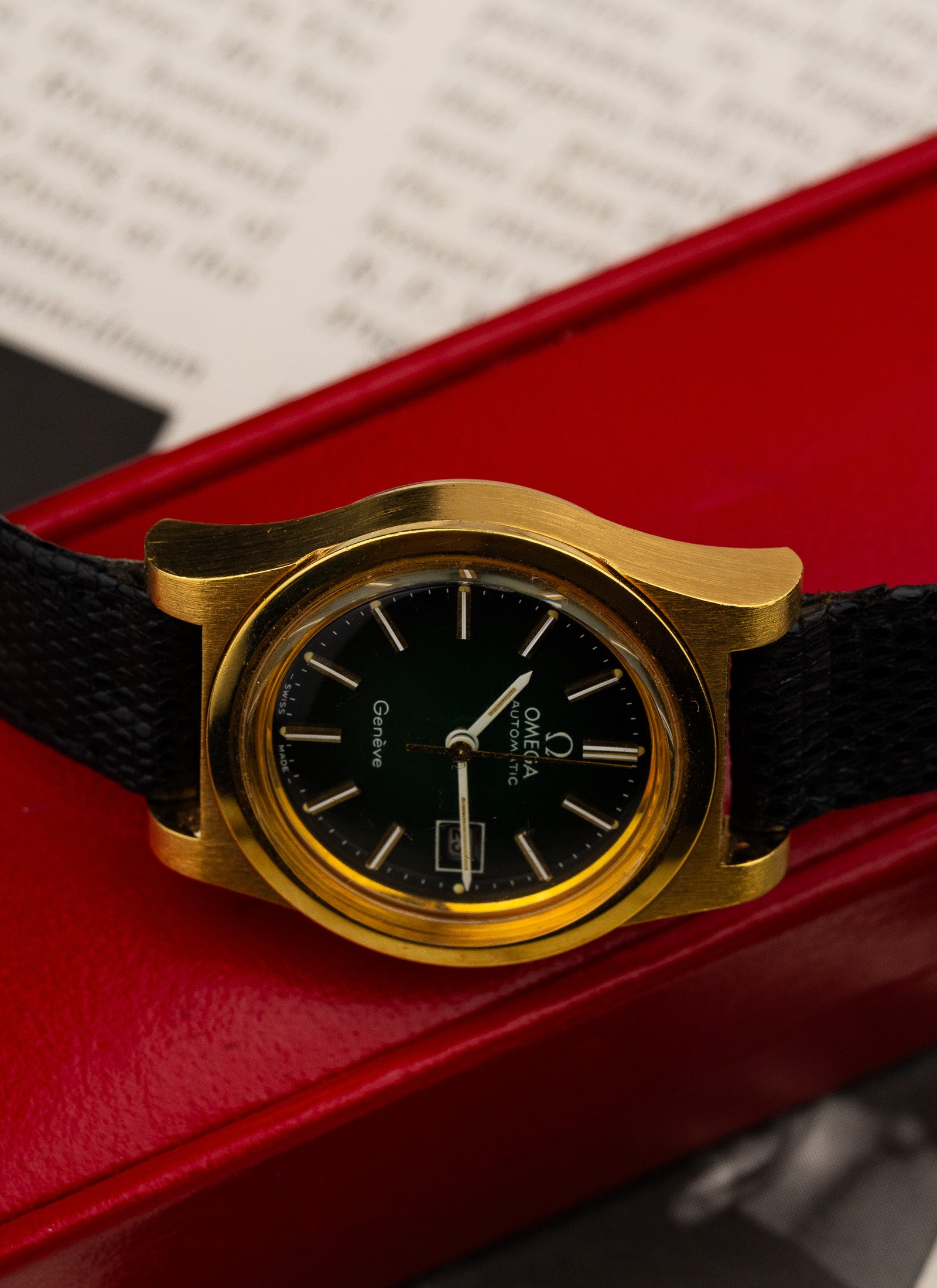 1973 Lady Omega Geneve Green Vignette LNOS 566.0065 cal. 684 Box