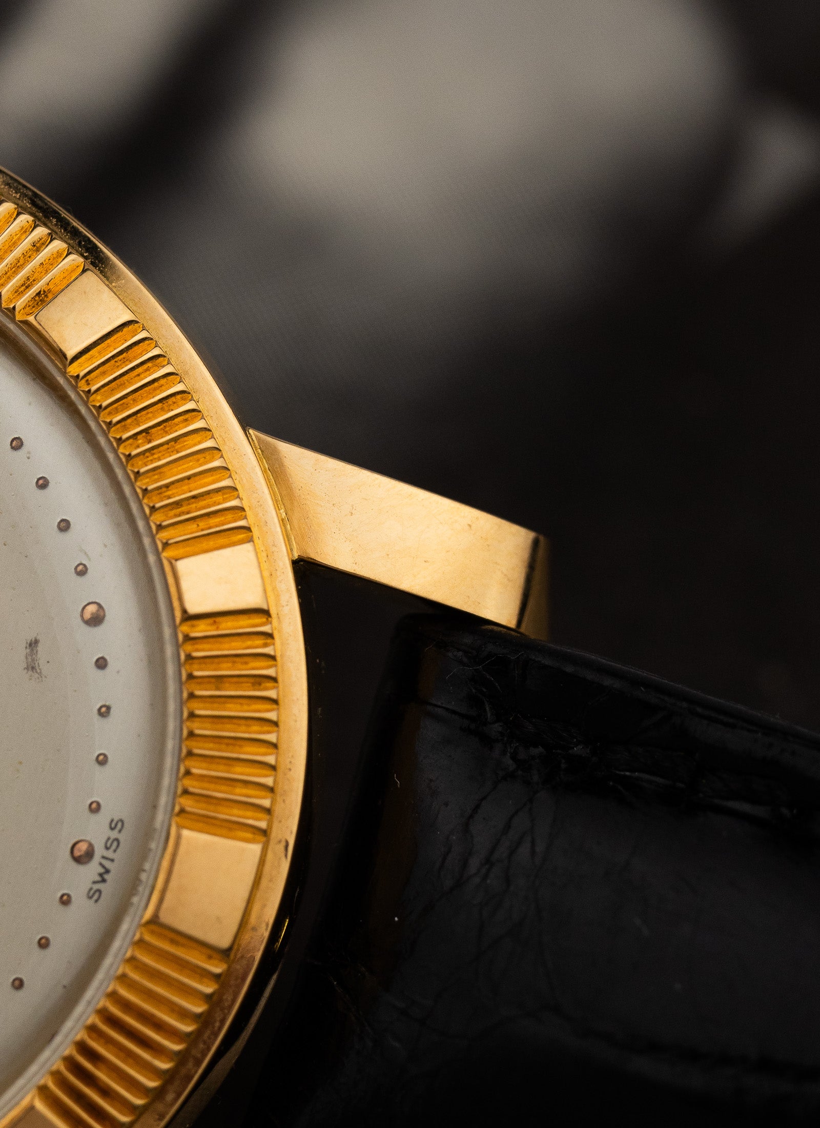 1960s 18K IWC Schaffhausen Engine Turned Bezel cal. 852