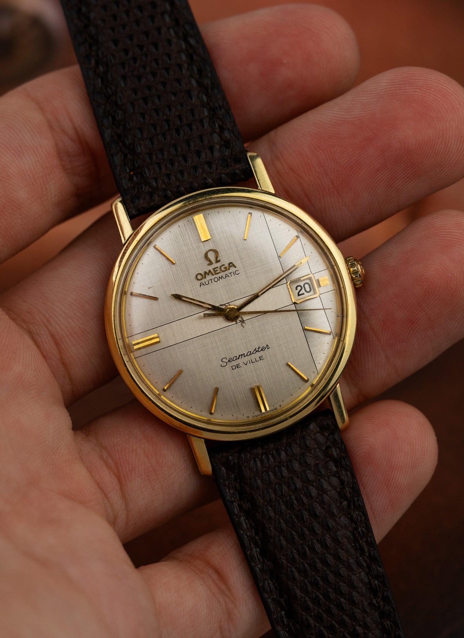 1966 Omega Seamaster De Ville Cross Linen Dial 166.020 cal. 565