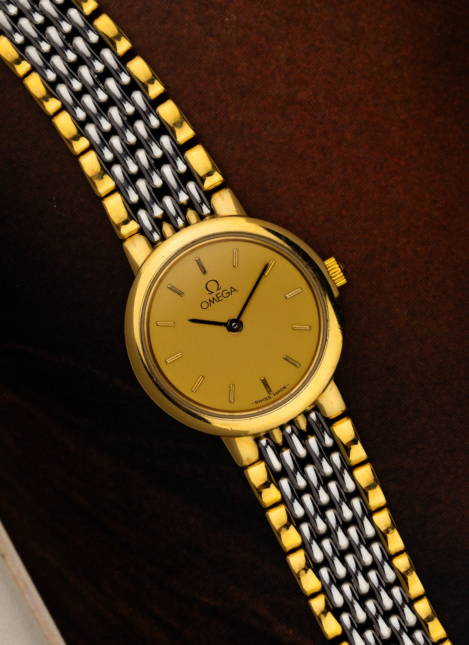 1980s Lady Omega De Ville Bicolor Bracelet 795.0897.2