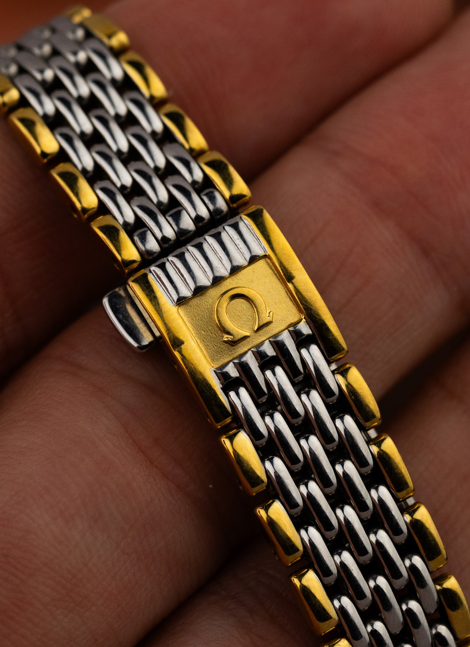 1980s Lady Omega De Ville Bicolor Bracelet 795.0897.2
